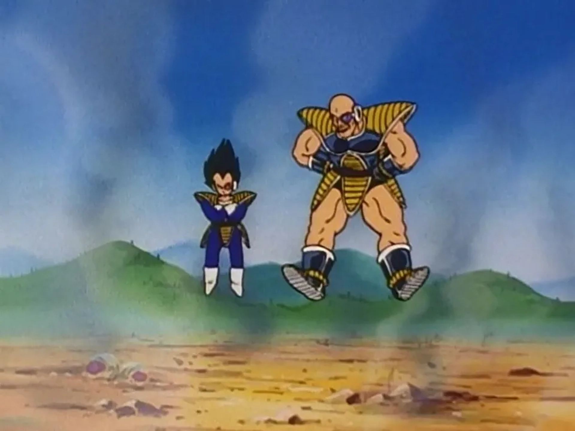 Michael Dobson and Brian Drummond in Dragon Ball Z (1989)