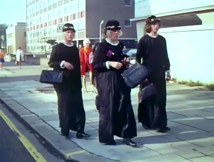 Eric Idle, Terry Jones, and Michael Palin in Monty Python's Flying Circus (1969)