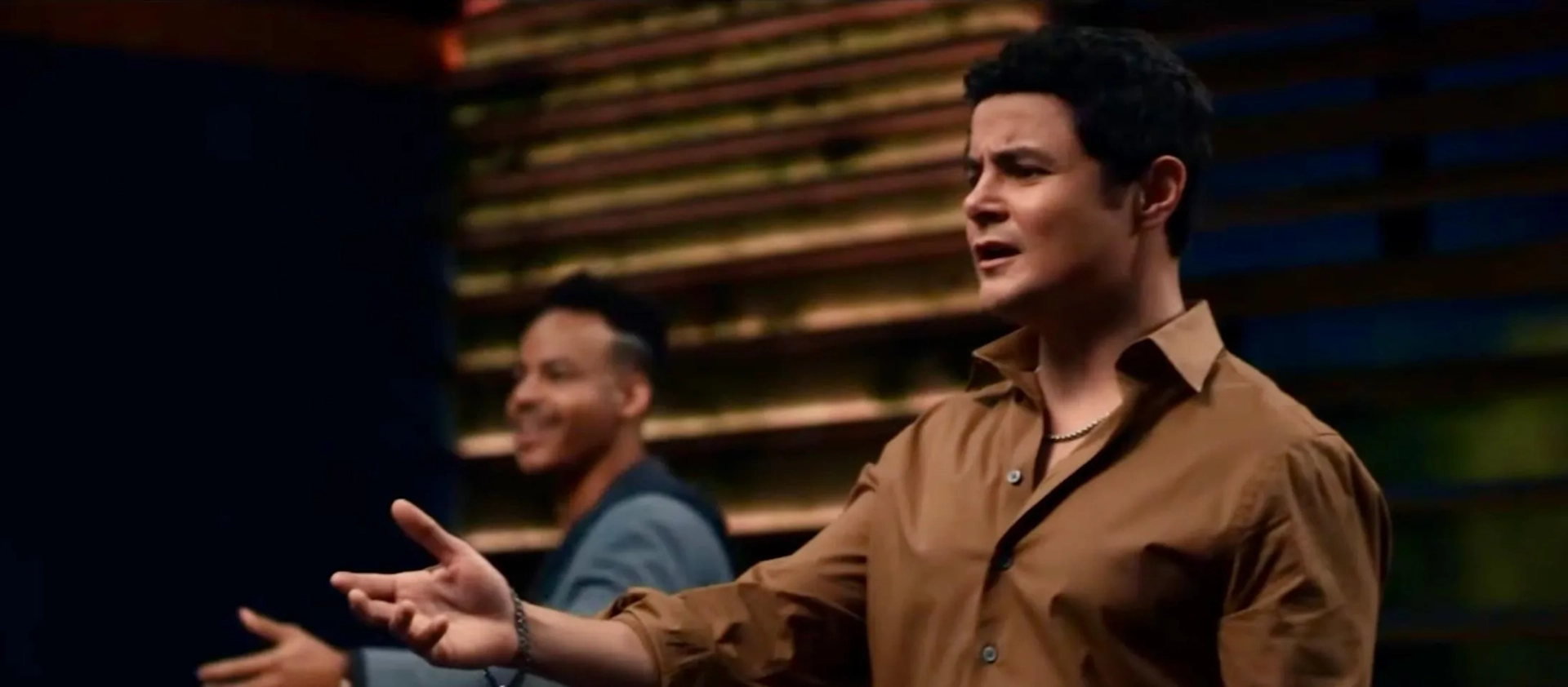 Arturo Castro and Mark St. Cyr in The Menu (2022)