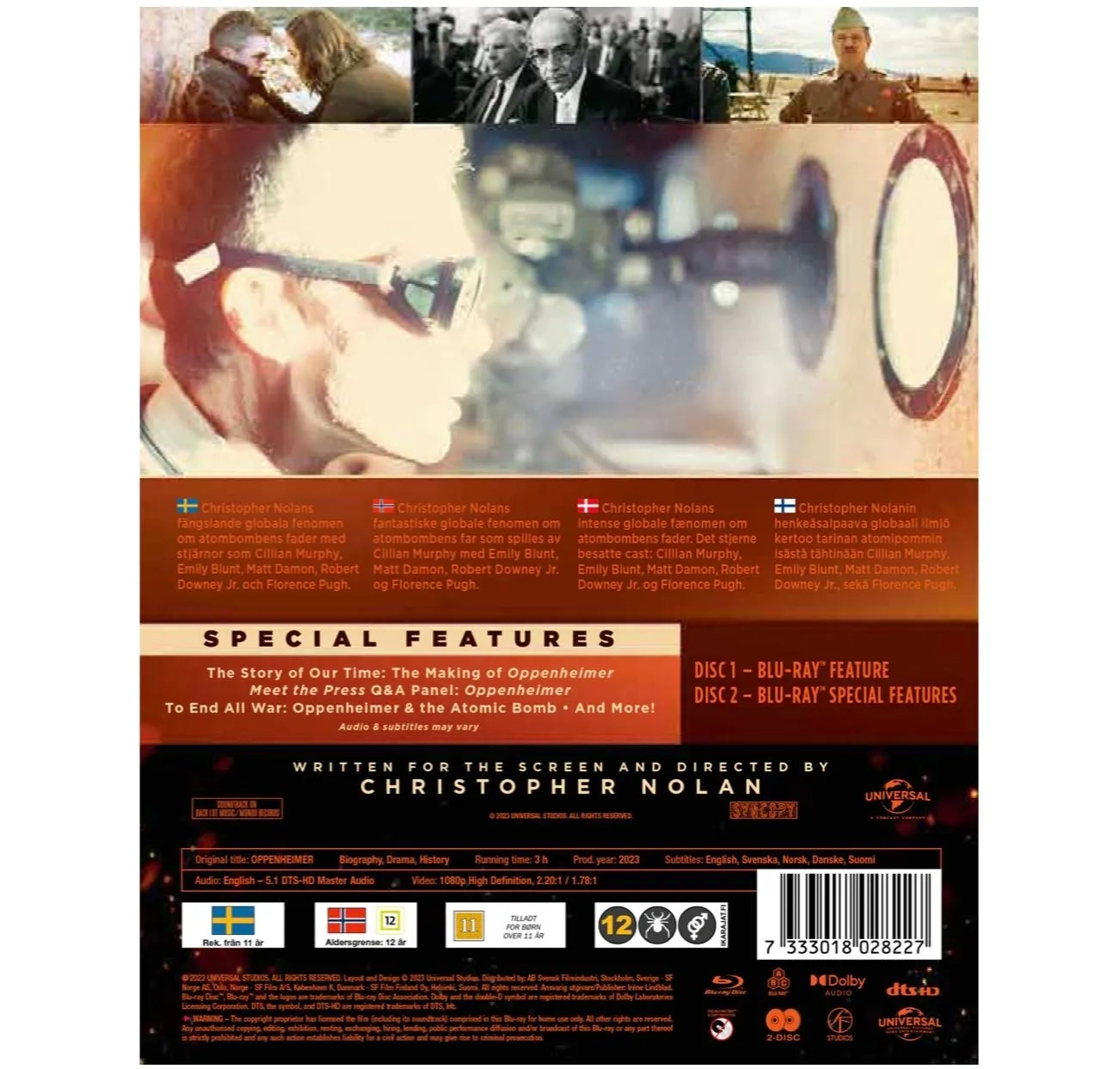 Matt Damon, Robert Downey Jr., Cillian Murphy, and Emily Blunt in Oppenheimer (2023)