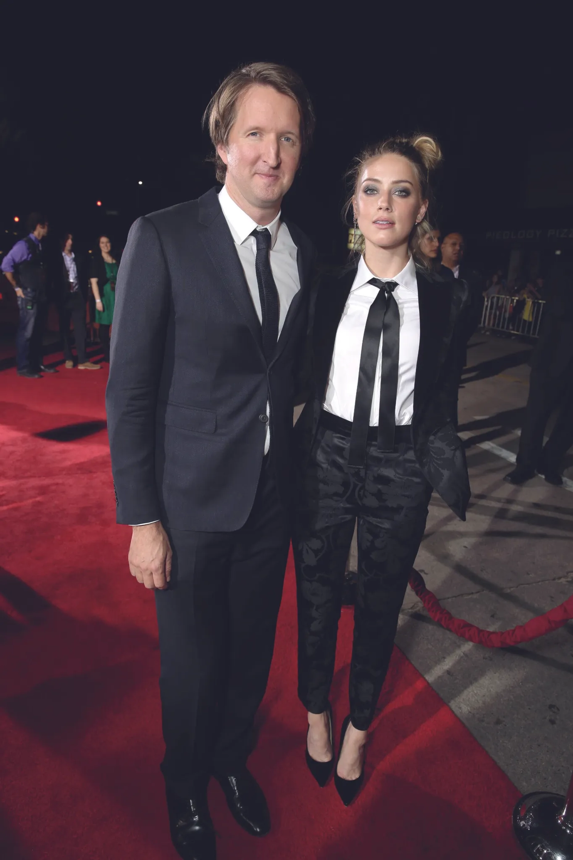 Tom Hooper and Amber Heard at an event for The Danish Girl (2015)