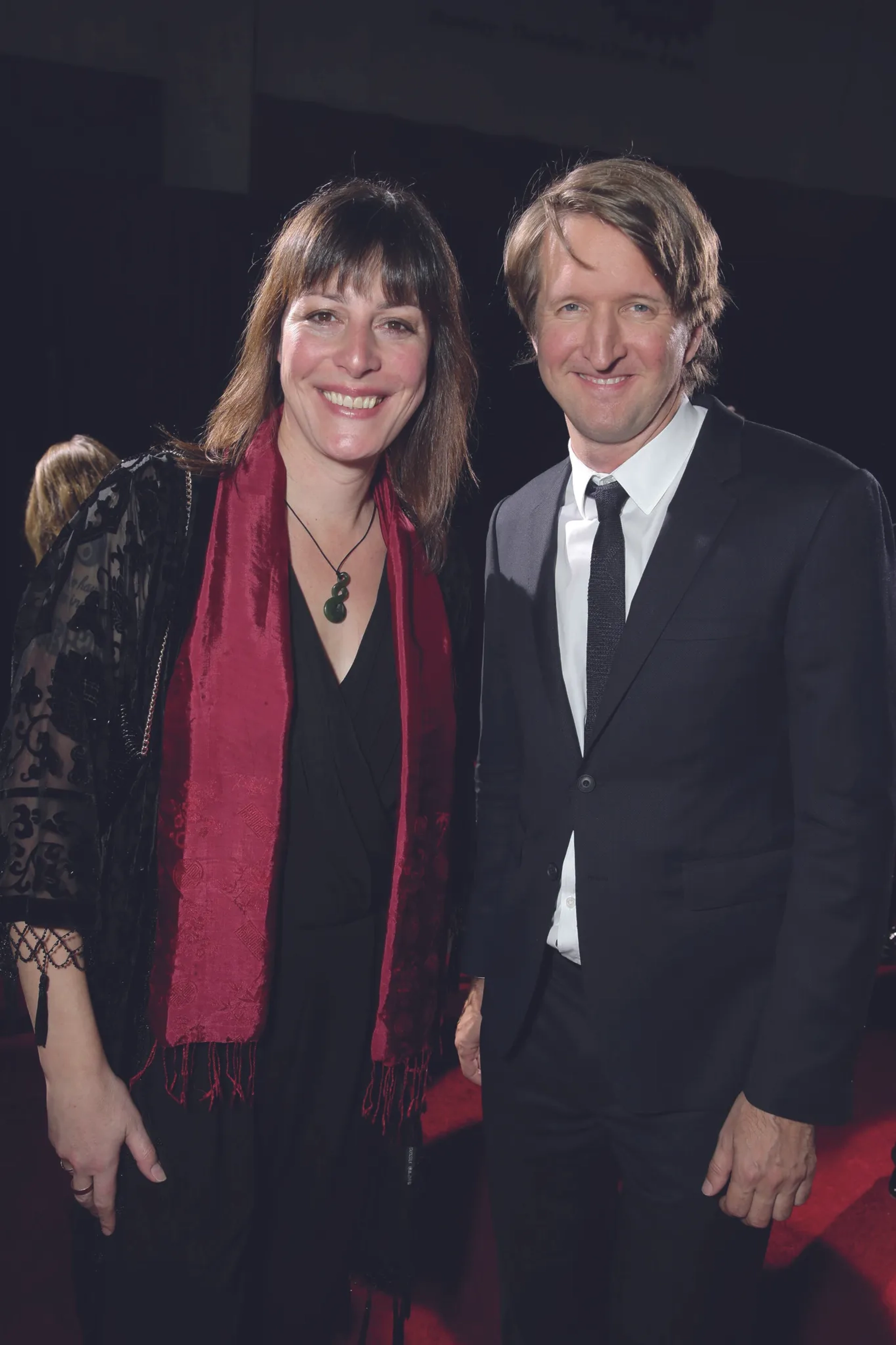 Tom Hooper and Rebecca Root at an event for The Danish Girl (2015)