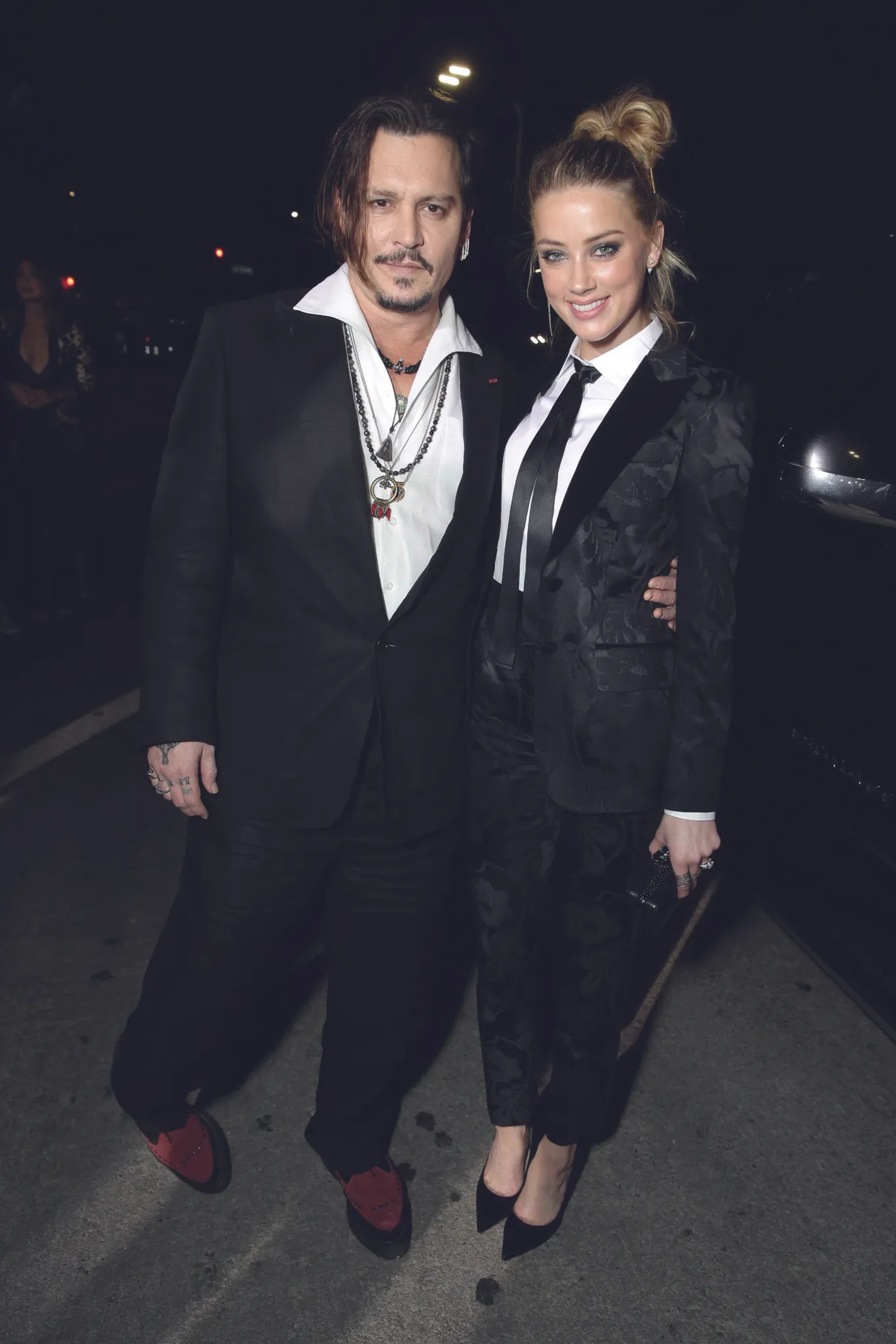 Johnny Depp and Amber Heard at an event for The Danish Girl (2015)