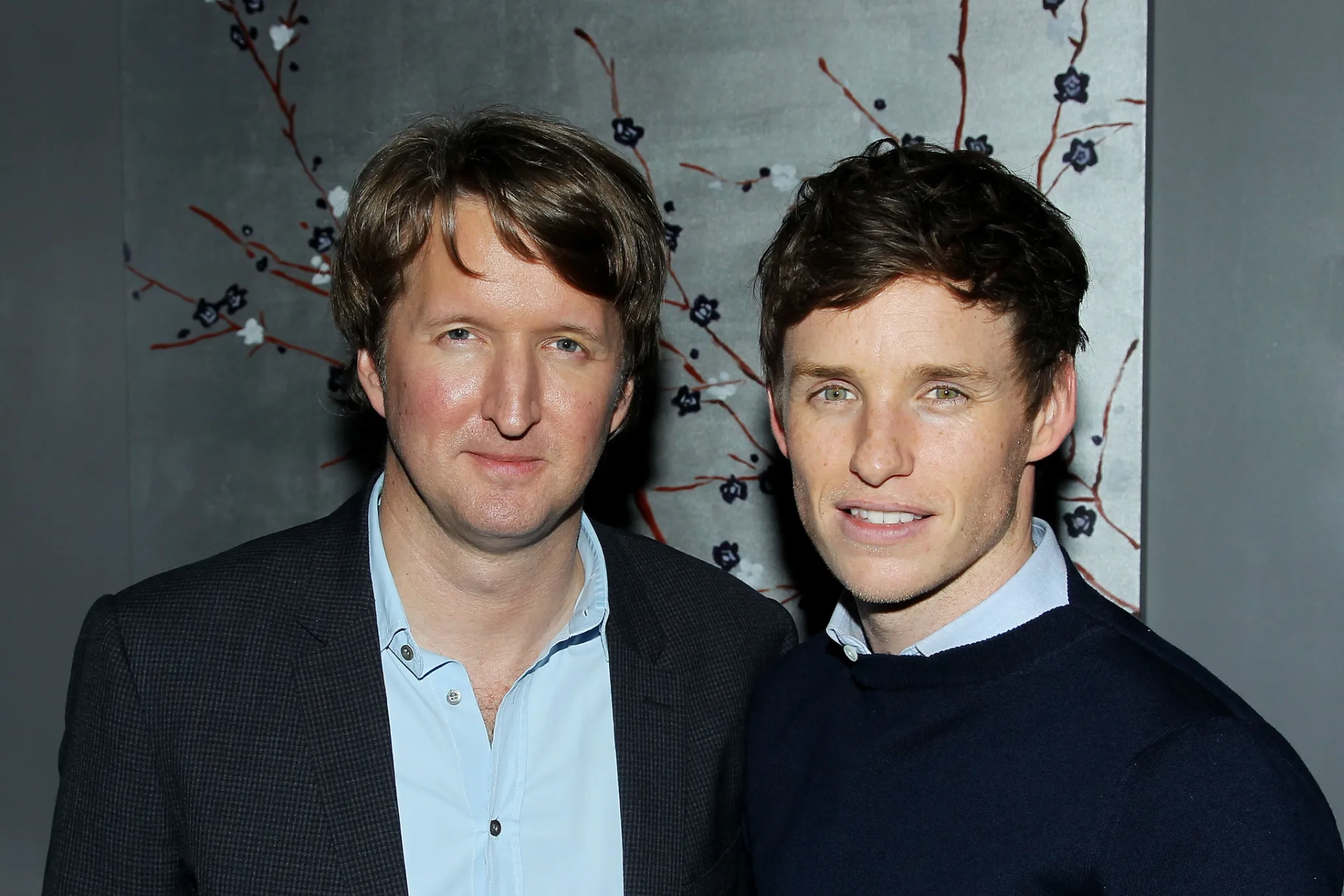 Tom Hooper and Eddie Redmayne at an event for The Danish Girl (2015)