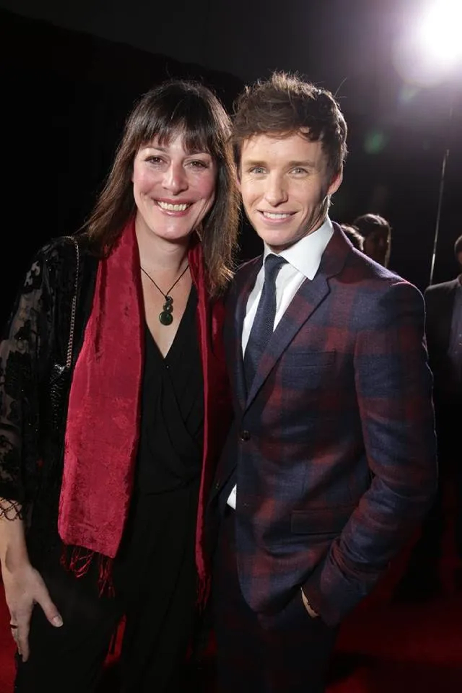 With Eddie Redmayne at the LA premiere of The Danish Girl, 21 Nov 2015