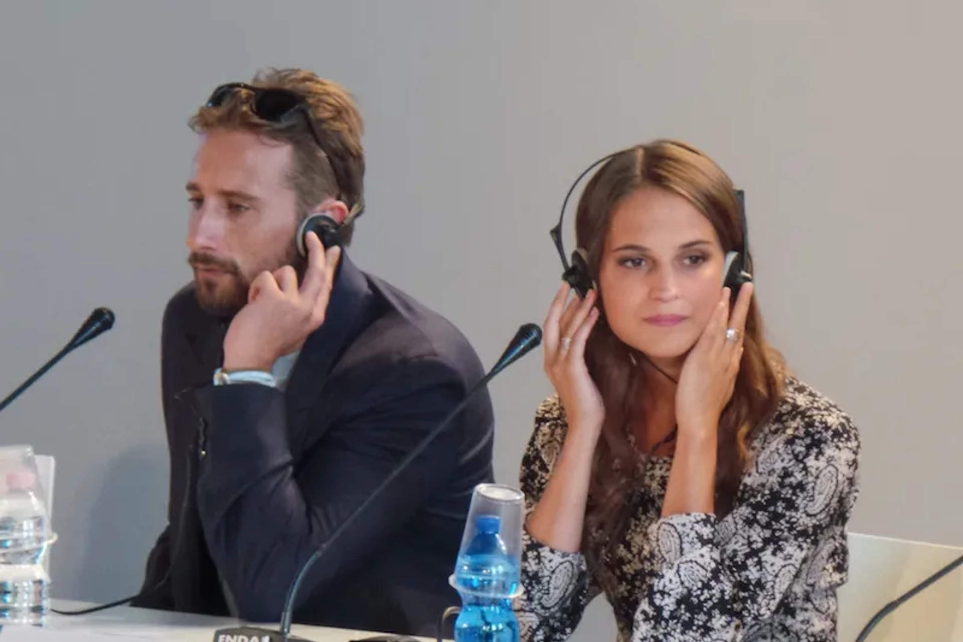 Matthias Schoenaerts and Alicia Vikander at an event for The Danish Girl (2015)