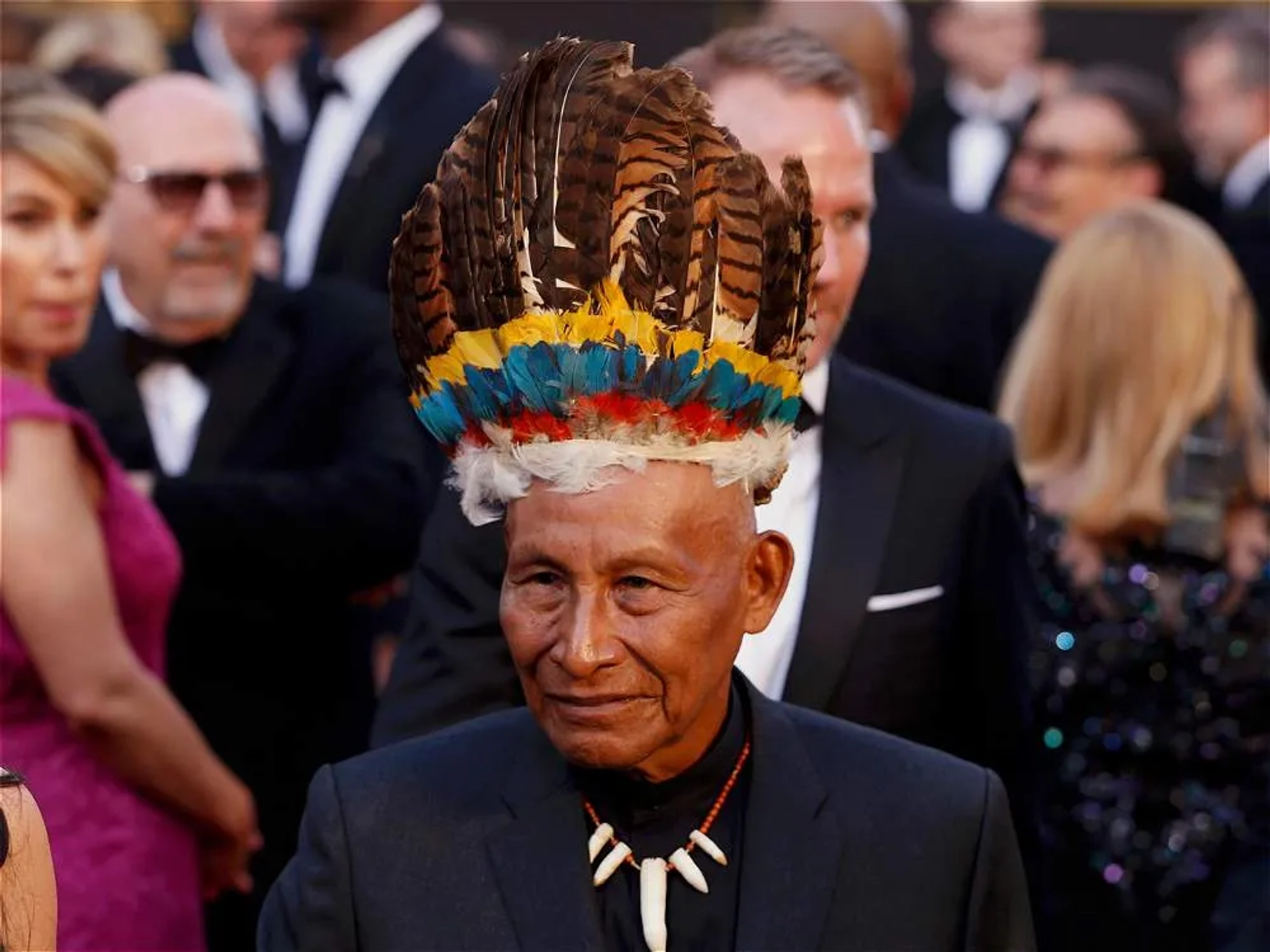 Antonio Bolívar at an event for Embrace of the Serpent (2015)