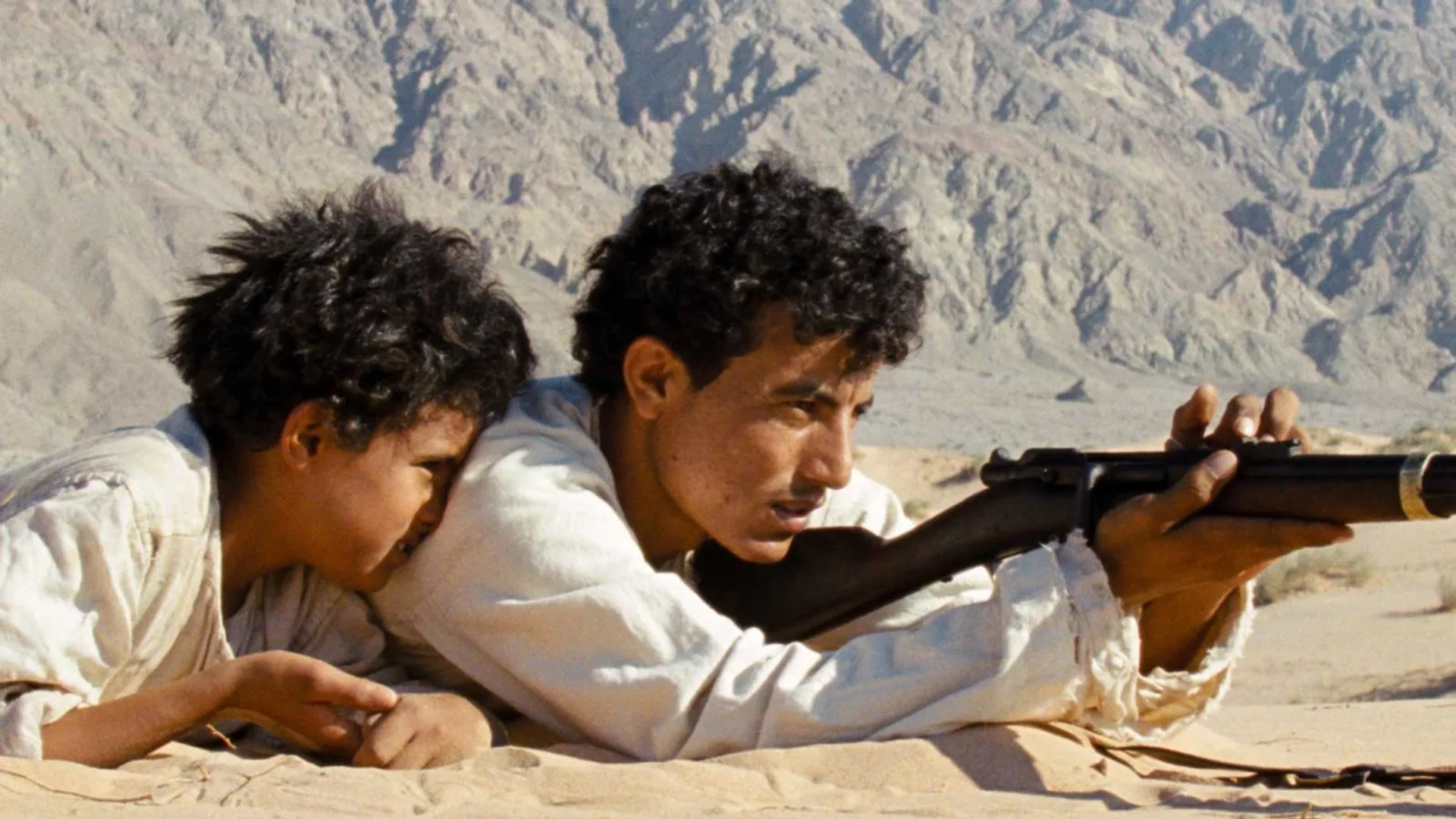 Jacir Eid Al-Hwietat and Hussein Salameh Al-Sweilhiyeen in Theeb (2014)