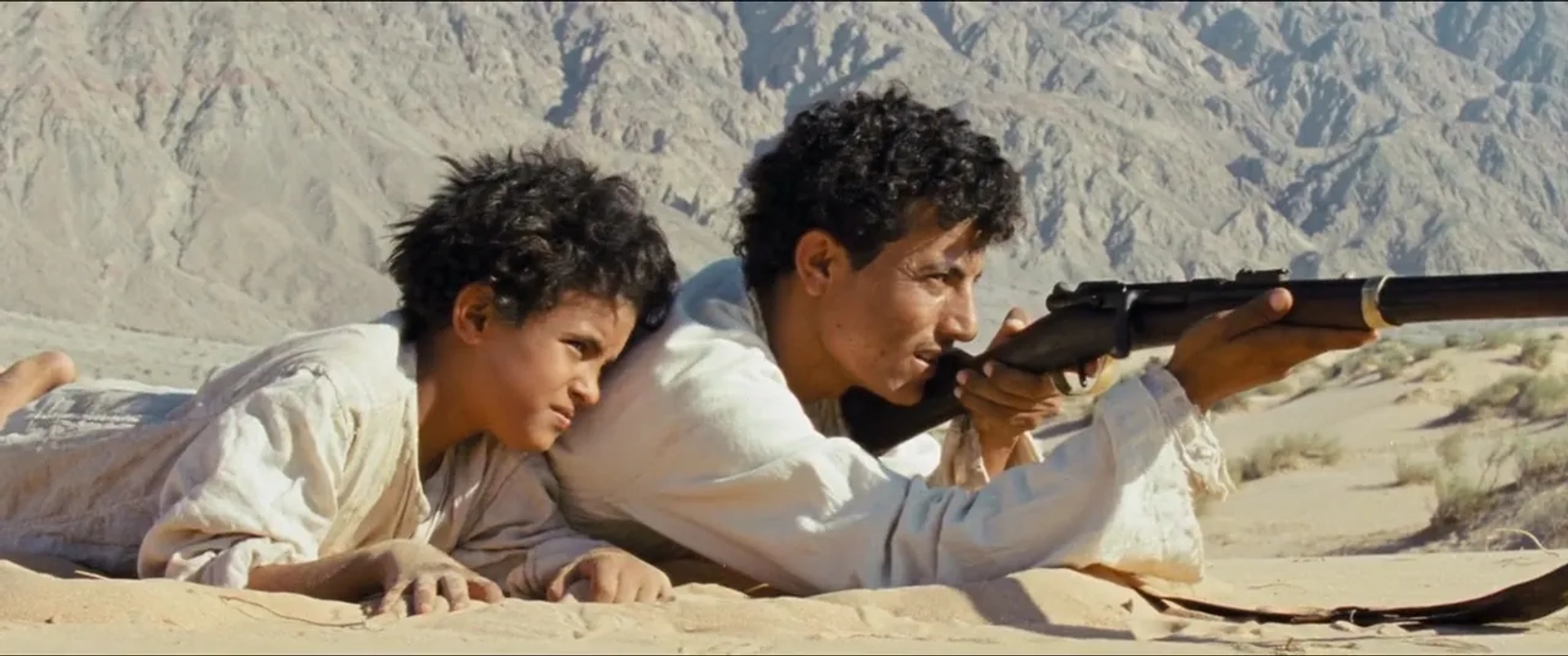 Jacir Eid Al-Hwietat and Hussein Salameh Al-Sweilhiyeen in Theeb (2014)