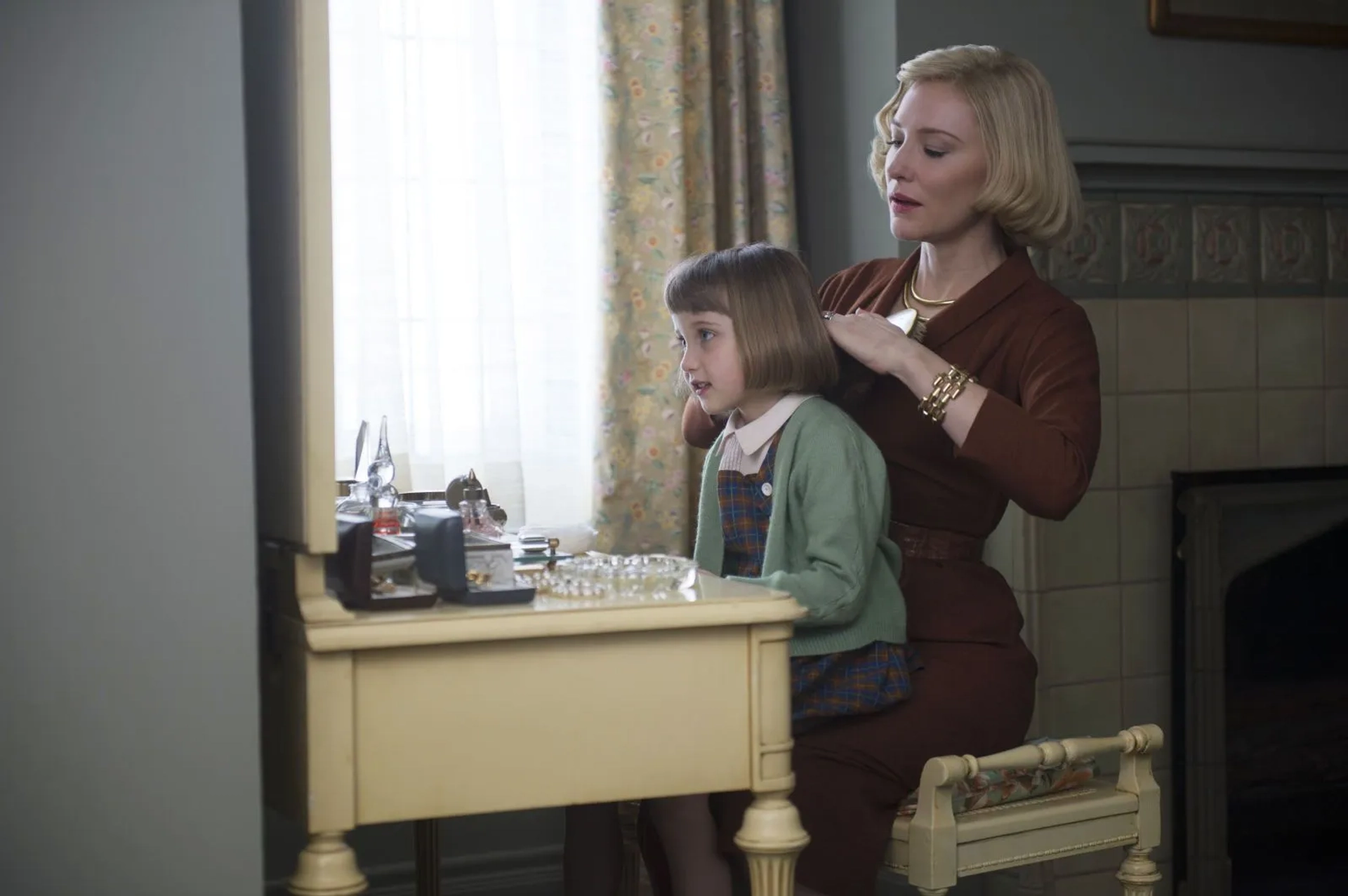 Cate Blanchett, Kk Heim, and Sadie Heim in Carol (2015)