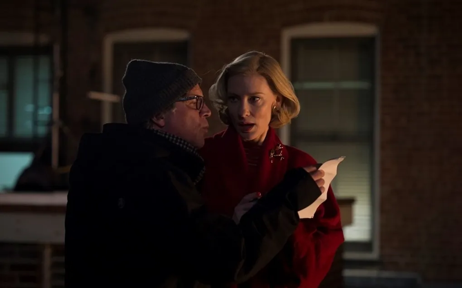 Cate Blanchett and Todd Haynes in Carol (2015)