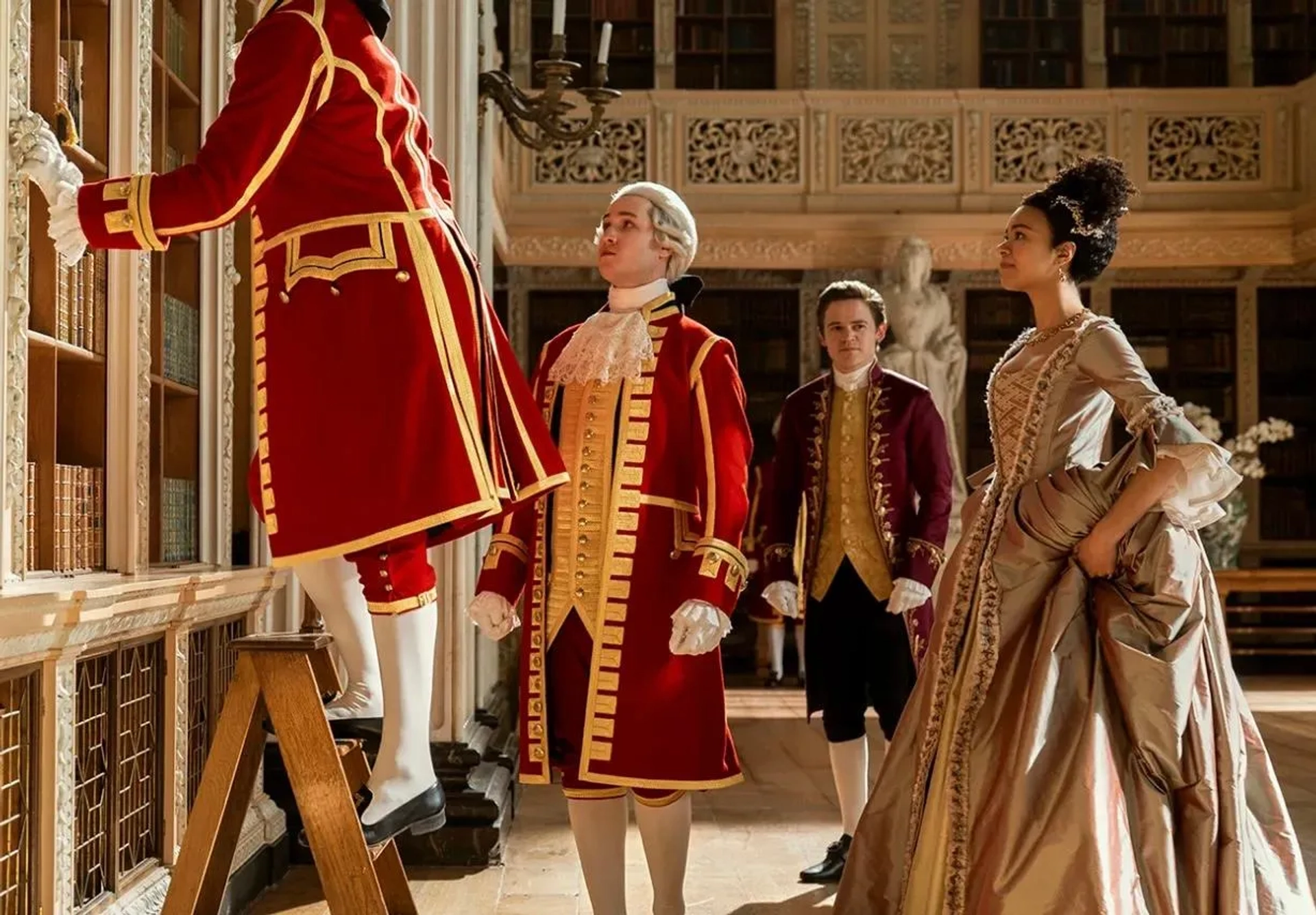 Sam Clemmett and India Amarteifio in Queen Charlotte: A Bridgerton Story (2023)