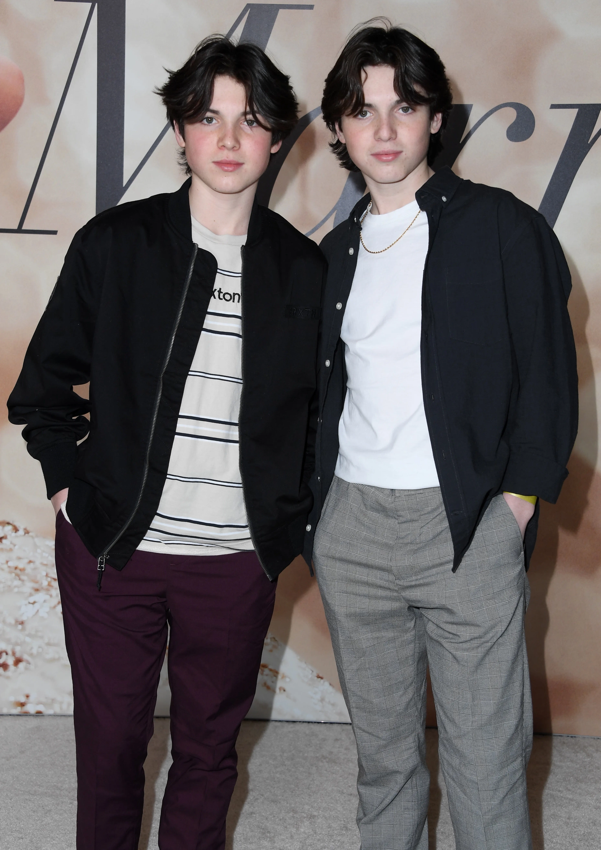 Brady Noon and Connor Noon at an event for Marry Me (2022)