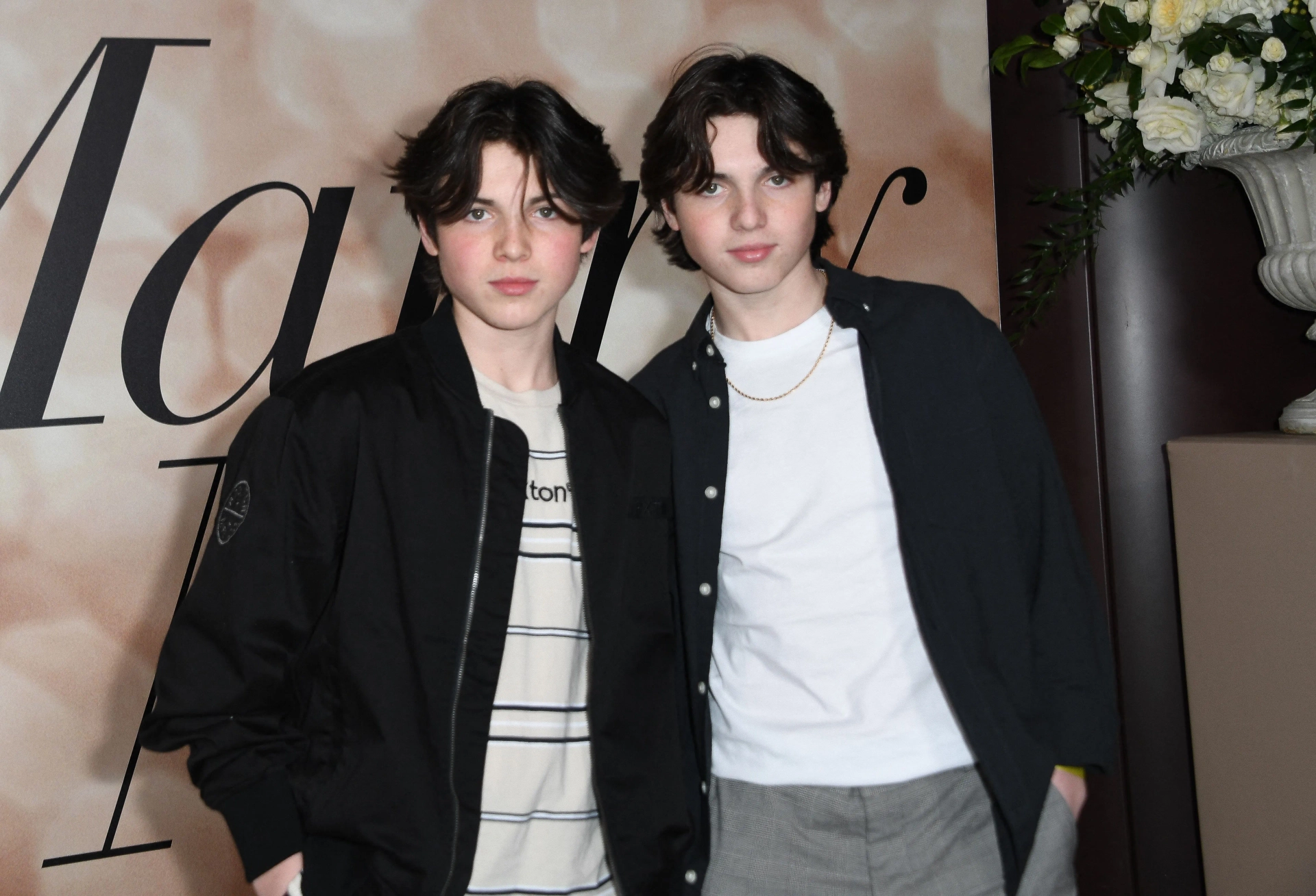 Brady Noon and Connor Noon at an event for Marry Me (2022)