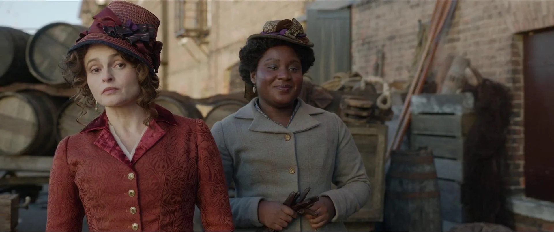 Helena Bonham Carter and Susan Wokoma in Enola Holmes 2 (2022)