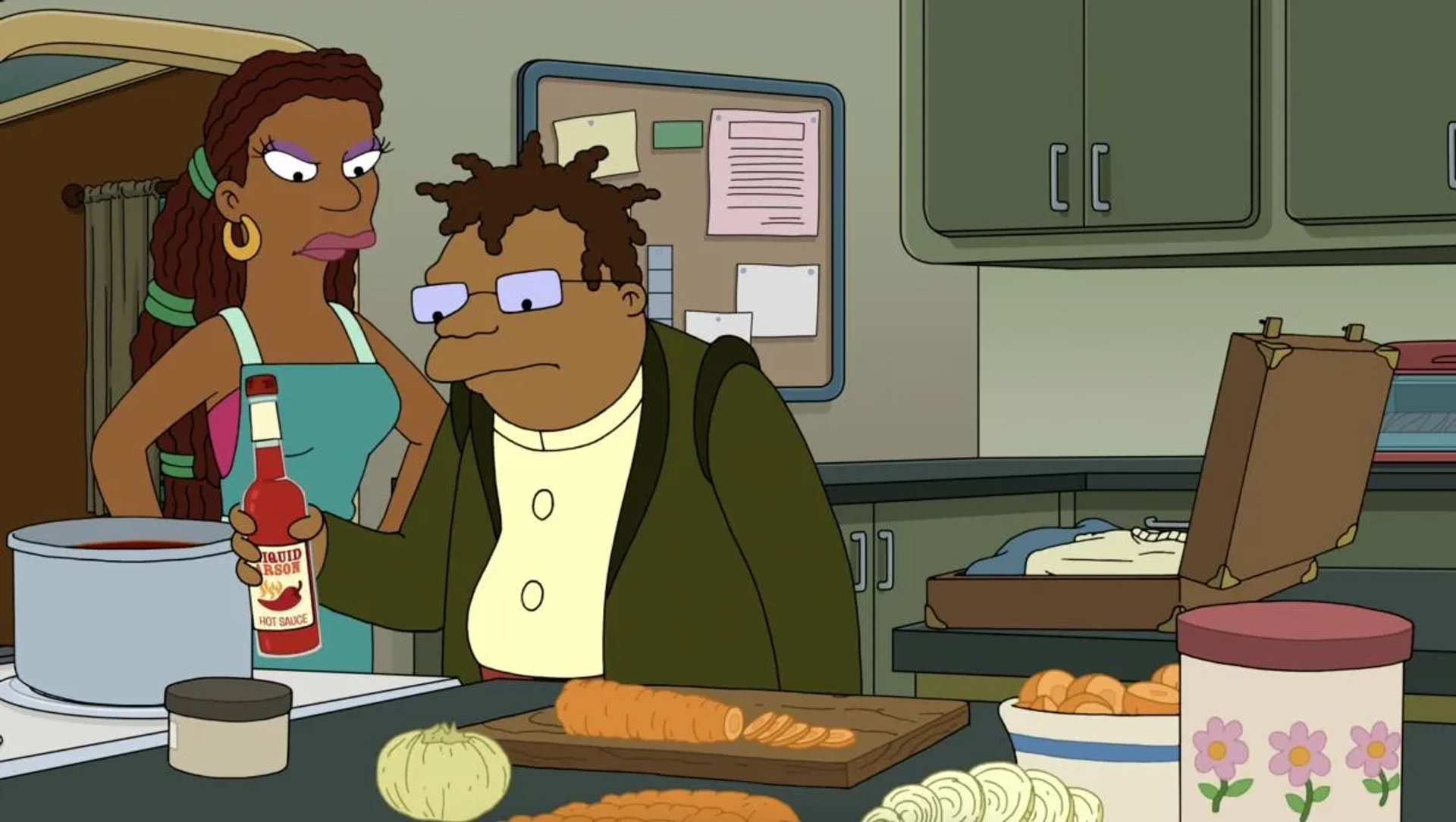 Phil LaMarr and Dawnn Lewis in Futurama (1999)