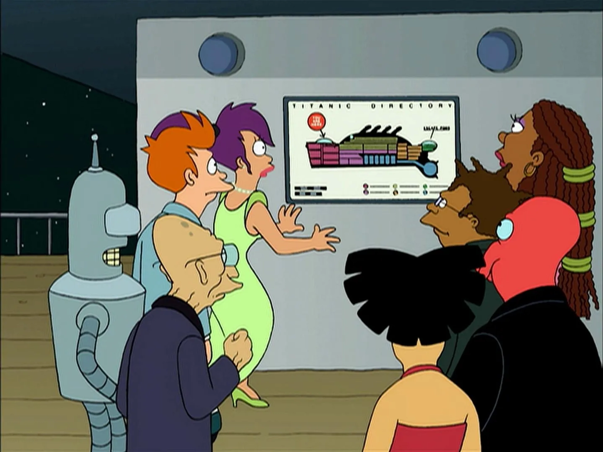 Katey Sagal, John DiMaggio, Phil LaMarr, Dawnn Lewis, Lauren Tom, and Billy West in Futurama (1999)