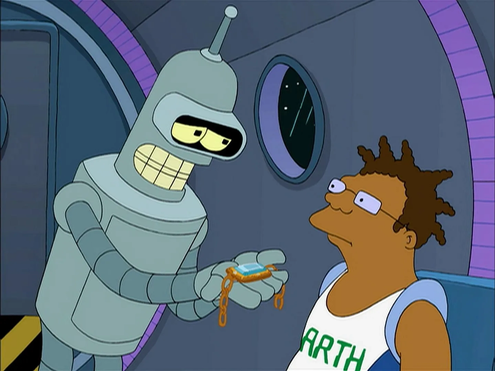 John DiMaggio and Phil LaMarr in Futurama (1999)