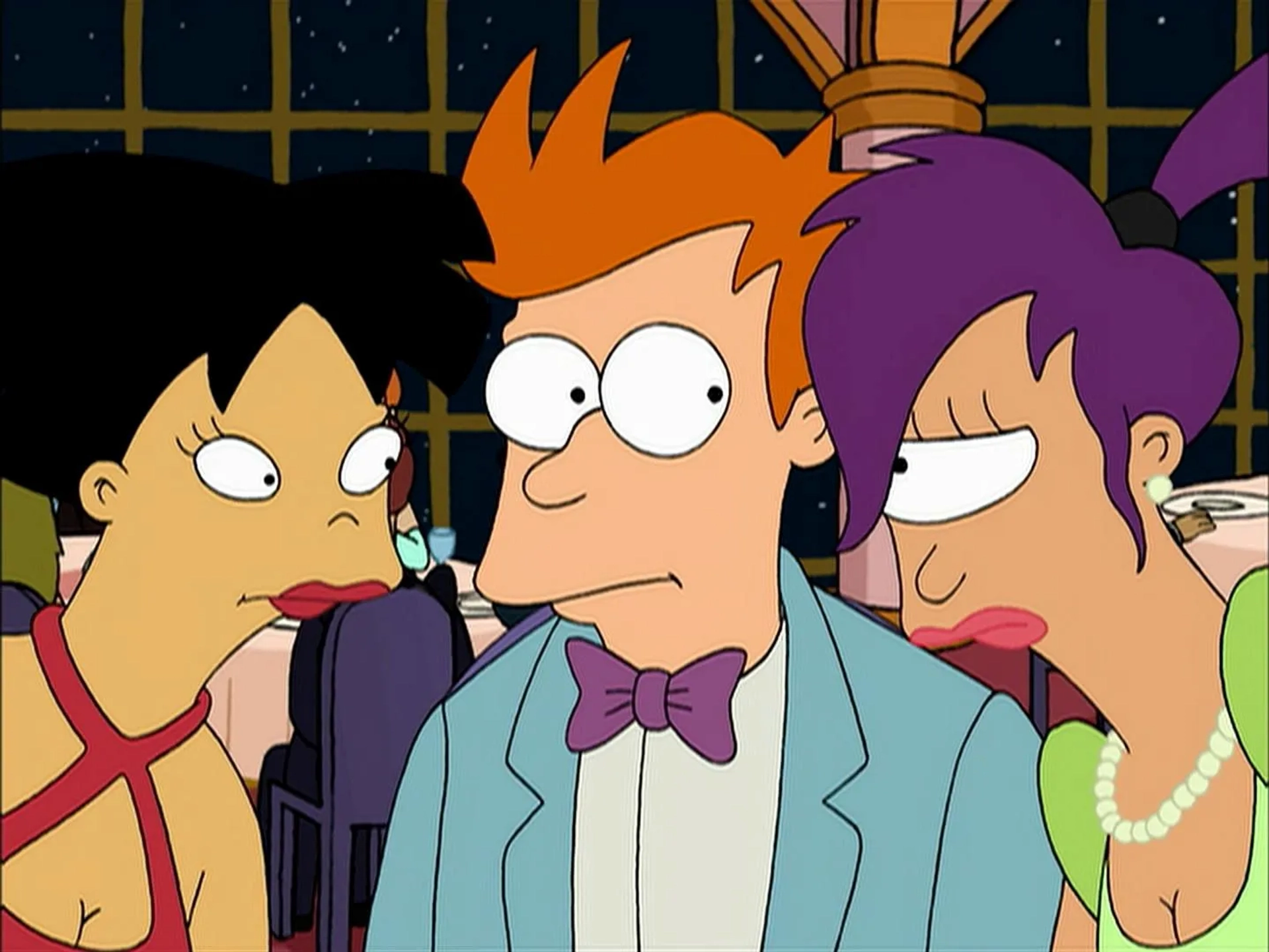 Katey Sagal, Lauren Tom, and Billy West in Futurama (1999)