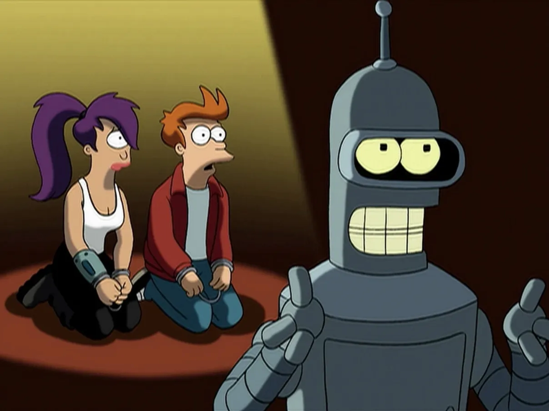 Katey Sagal, John DiMaggio, and Billy West in Futurama (1999)