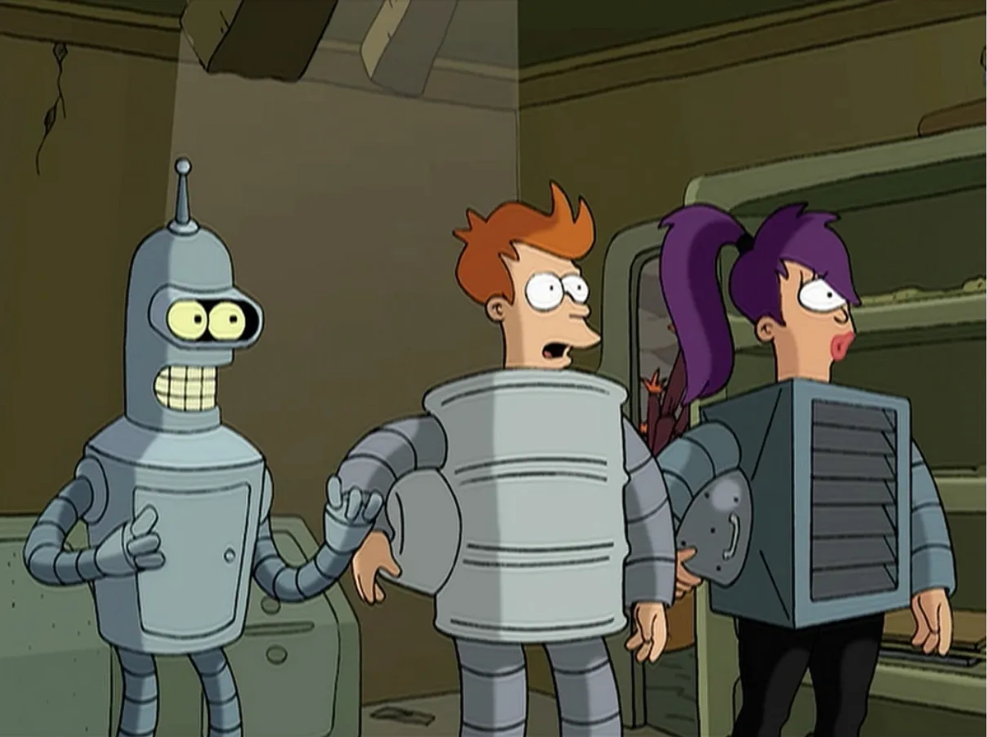 Katey Sagal, John DiMaggio, and Billy West in Futurama (1999)