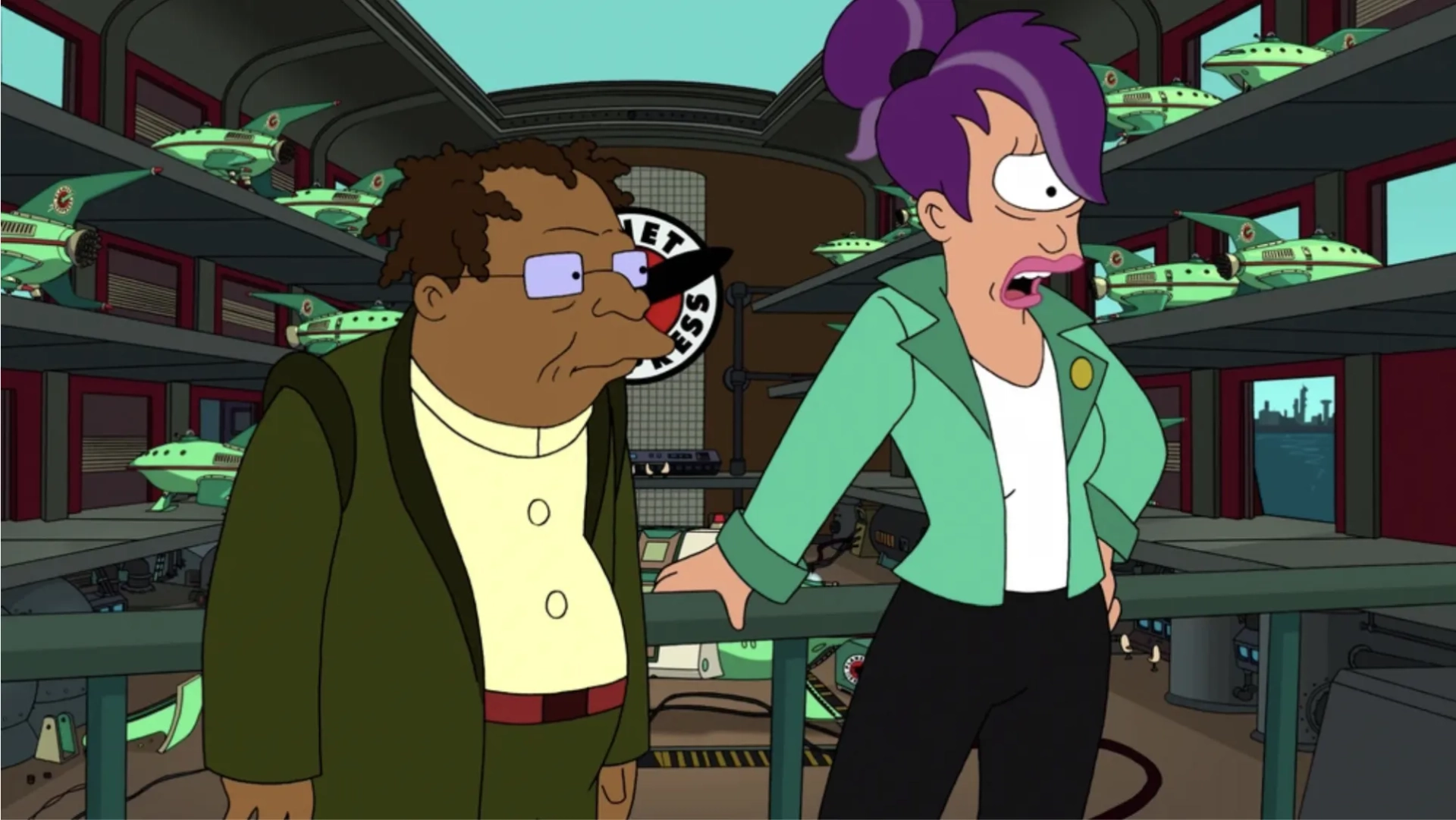 Katey Sagal and Phil LaMarr in Futurama (1999)