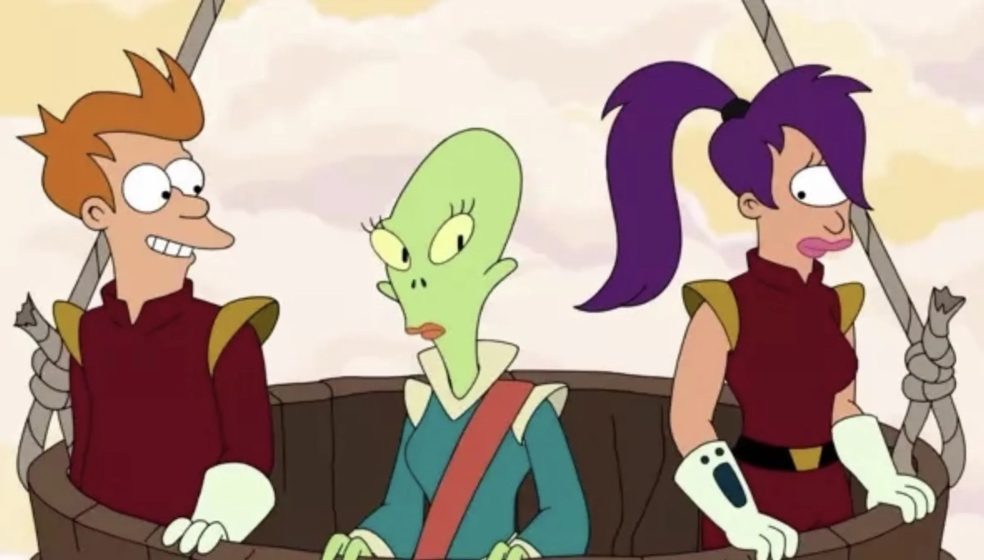 Katey Sagal, Tress MacNeille, and Billy West in Futurama (1999)