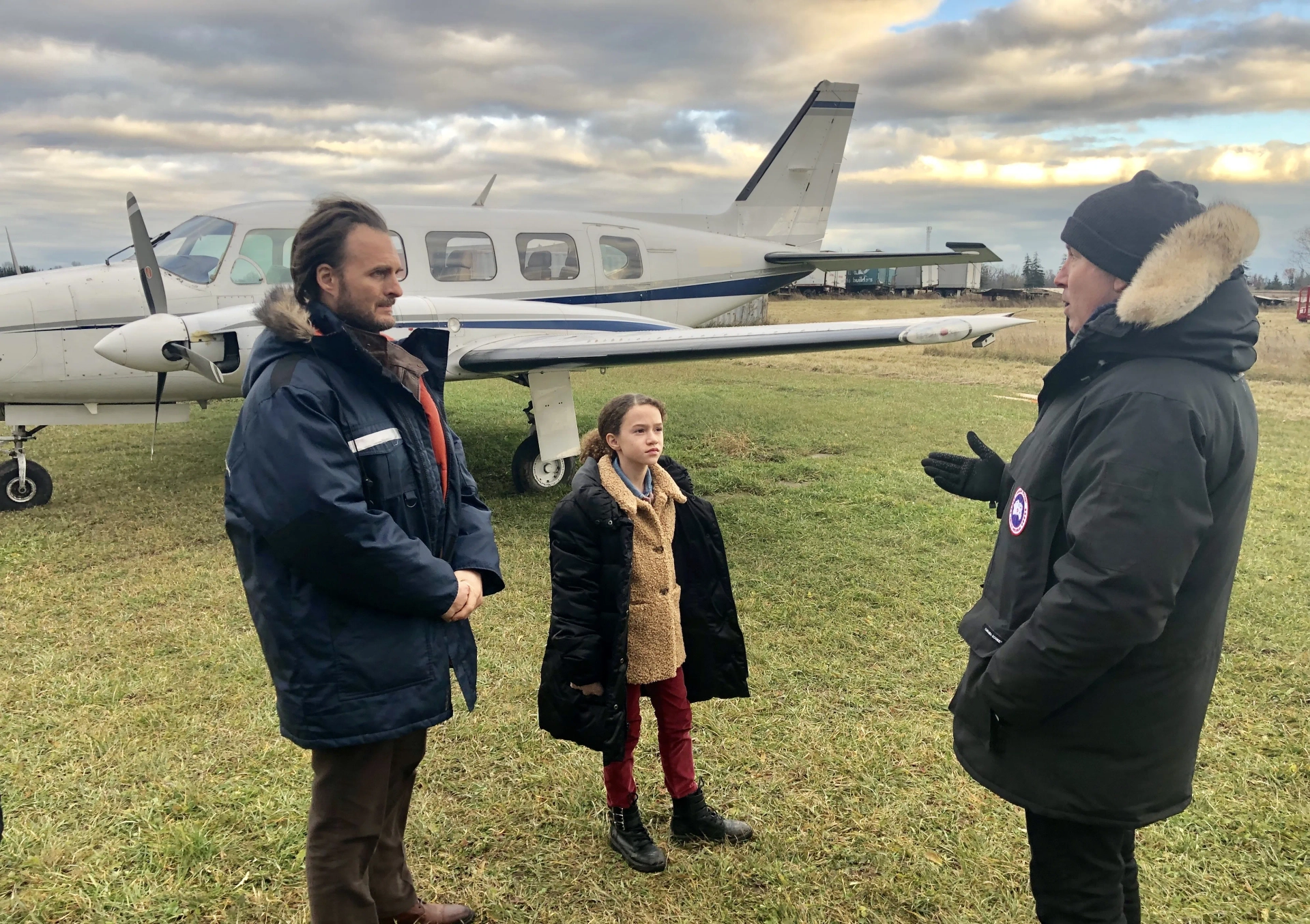 Pete Segal directs Greg Bryk and Chloe Coleman on MY SPY