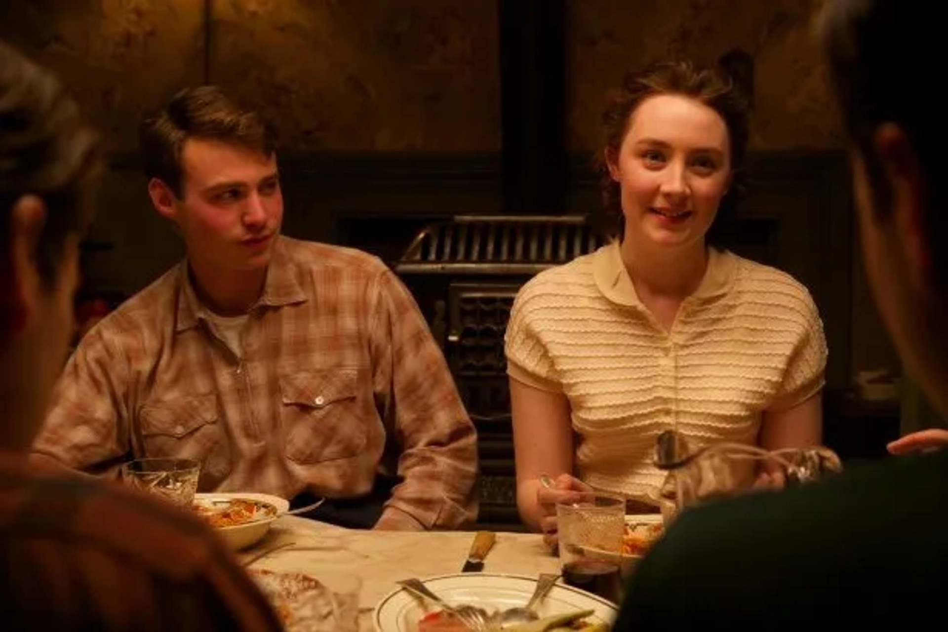 Saoirse Ronan and Emory Cohen in Brooklyn (2015)