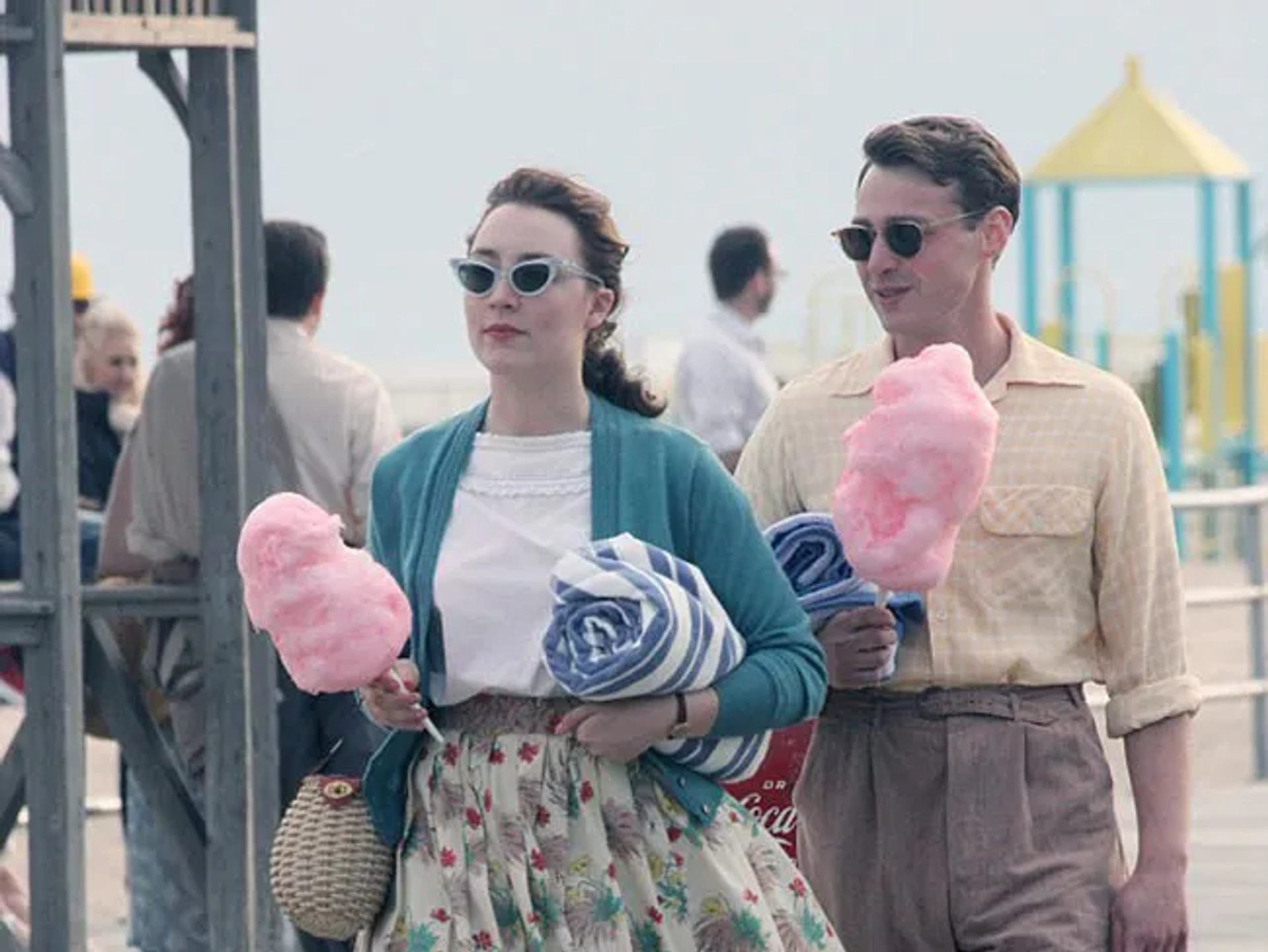 Saoirse Ronan and Emory Cohen in Brooklyn (2015)