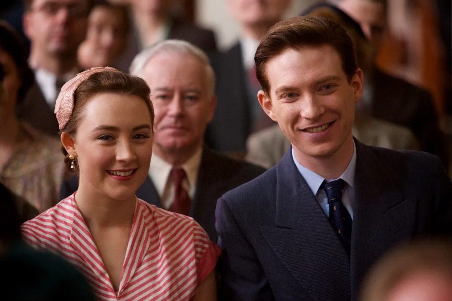 Saoirse Ronan and Domhnall Gleeson in Brooklyn (2015)