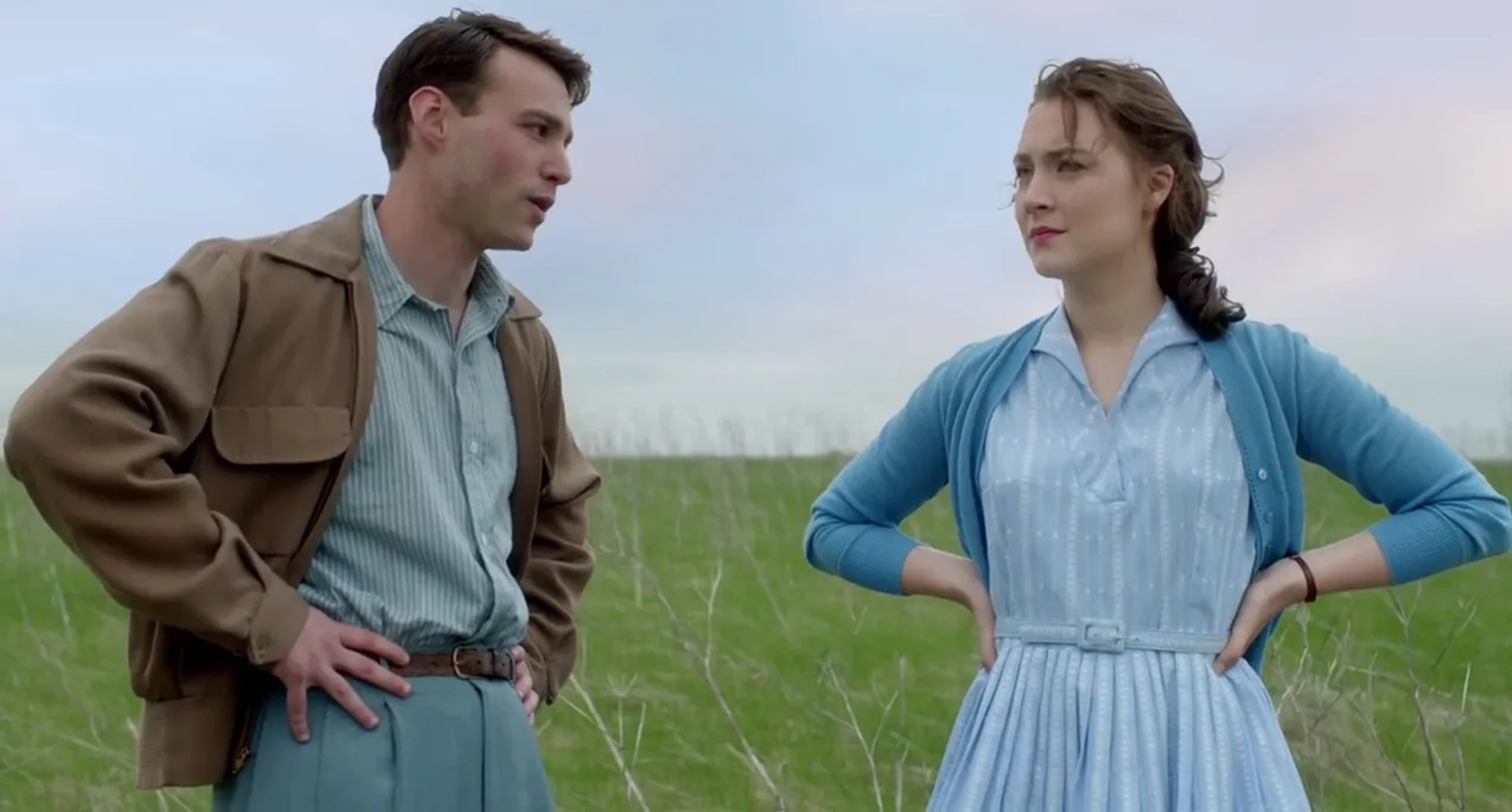 Saoirse Ronan and Emory Cohen in Brooklyn (2015)