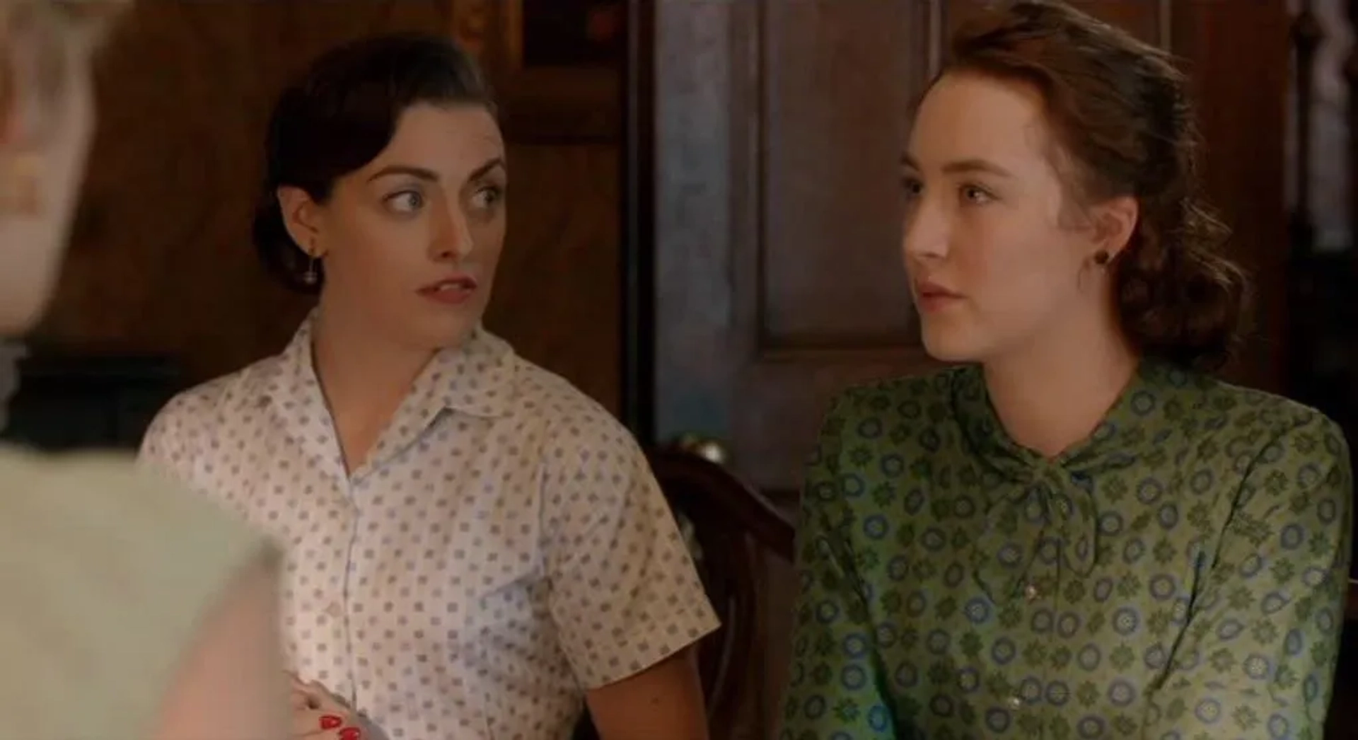 Nora-Jane Noone and Saoirse Ronan in Brooklyn (2015)