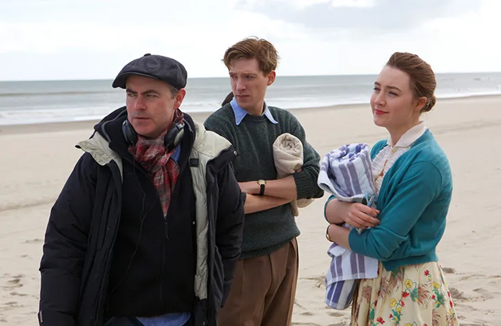 John Crowley, Saoirse Ronan, and Domhnall Gleeson in Brooklyn (2015)