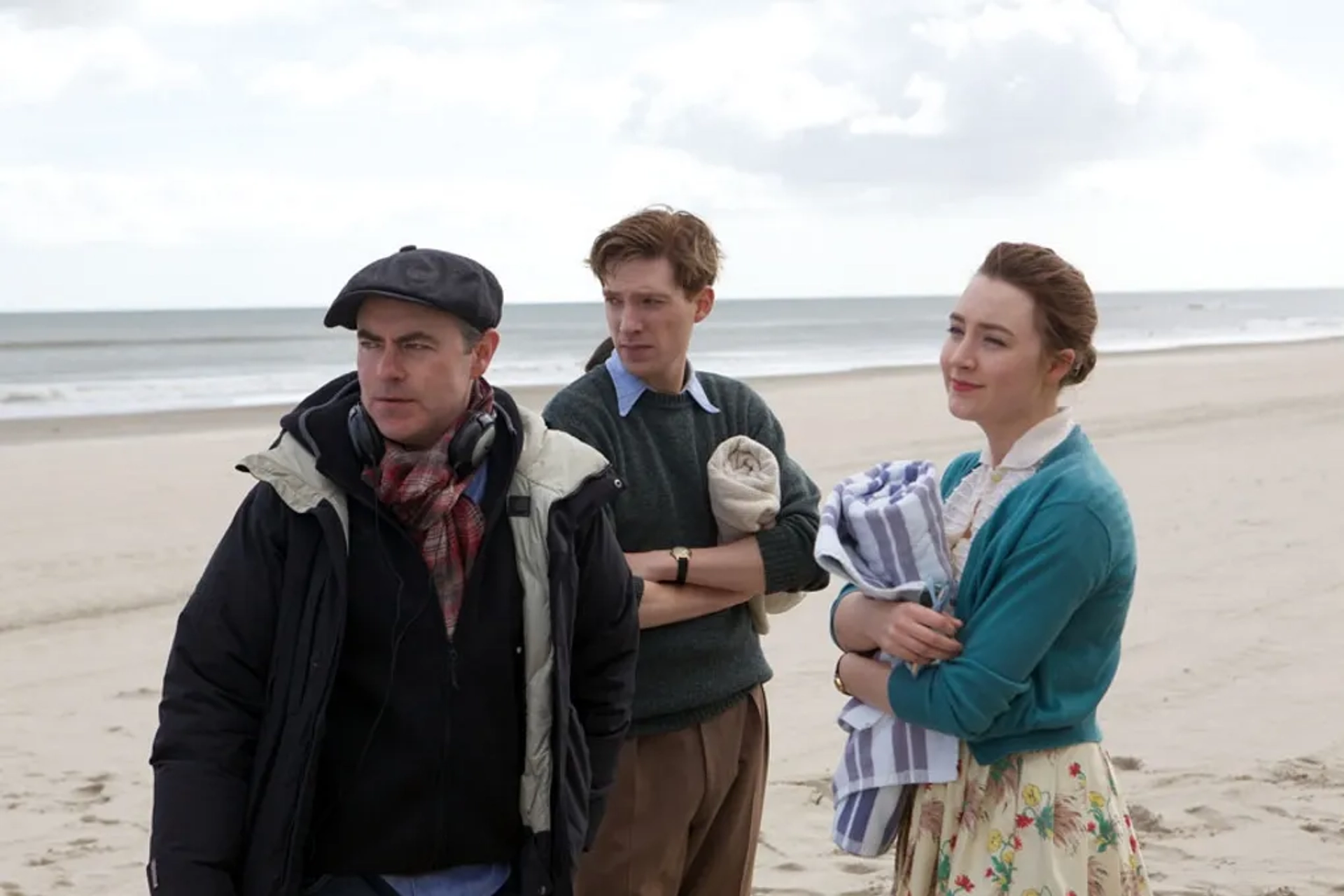 John Crowley, Saoirse Ronan, and Domhnall Gleeson in Brooklyn (2015)