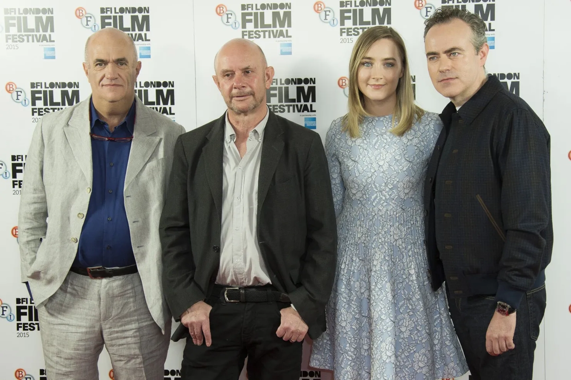 John Crowley and Saoirse Ronan at an event for Brooklyn (2015)