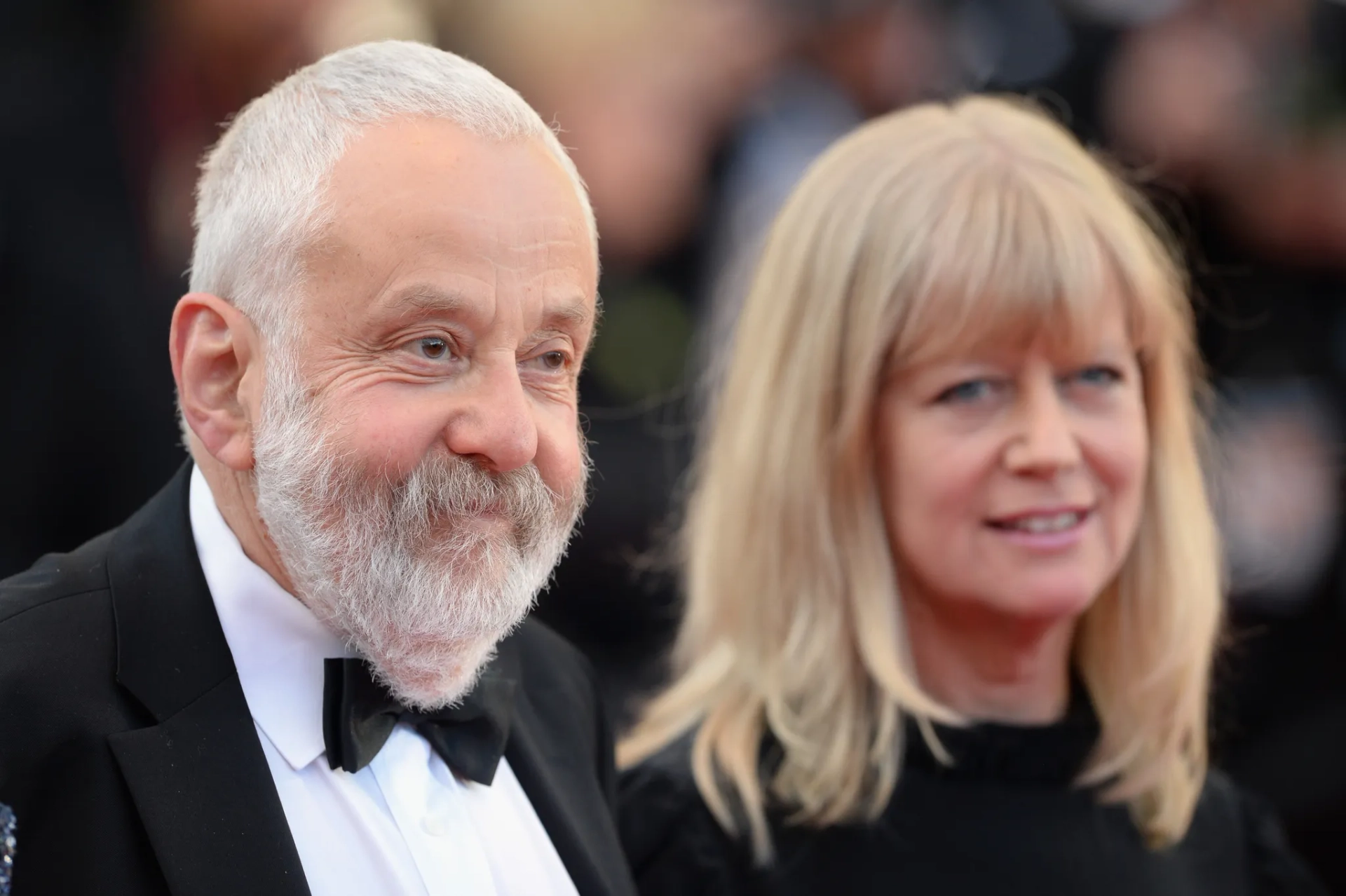 Mike Leigh and Georgina Lowe at an event for Mr. Turner (2014)