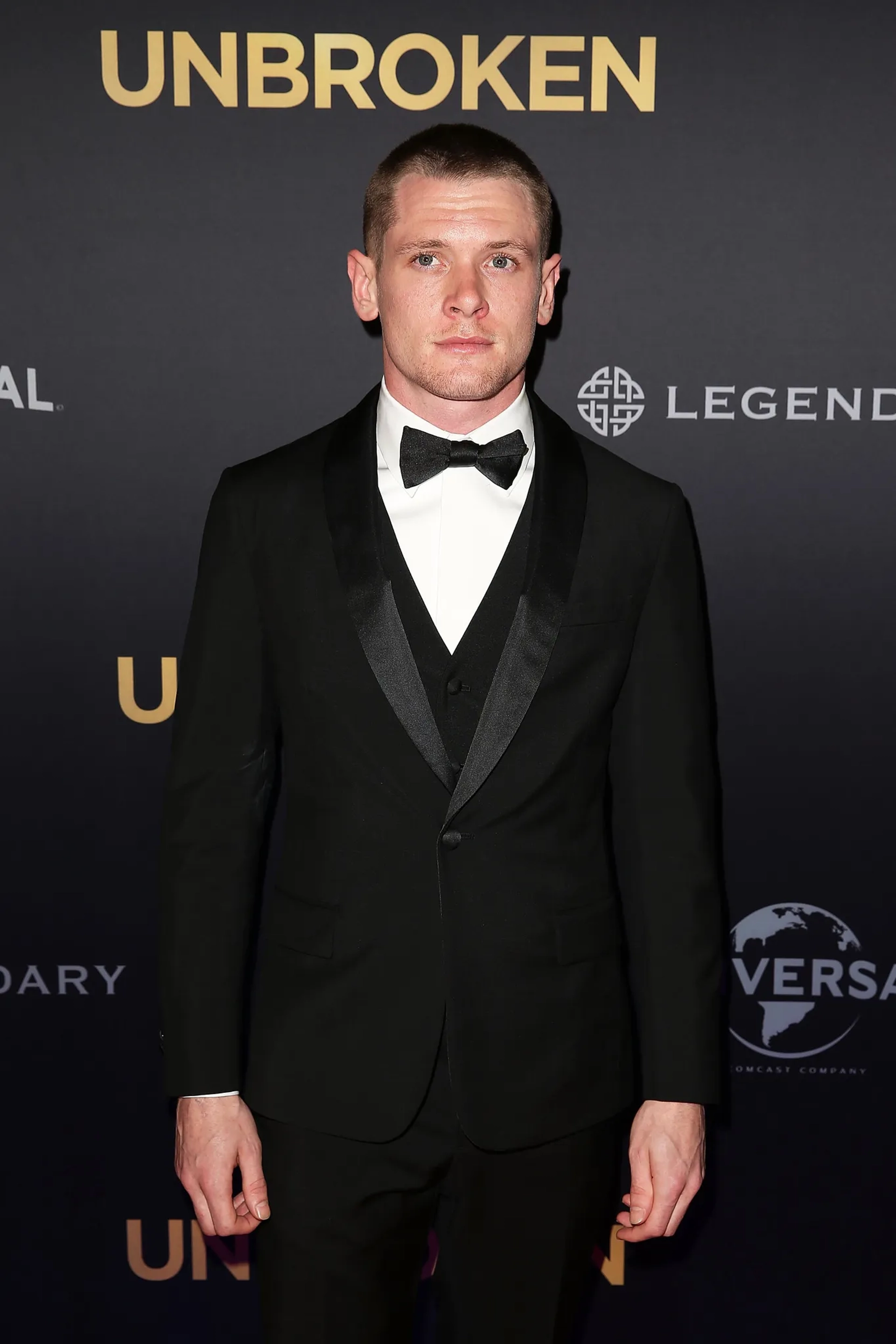 Jack O'Connell at an event for Unbroken (2014)