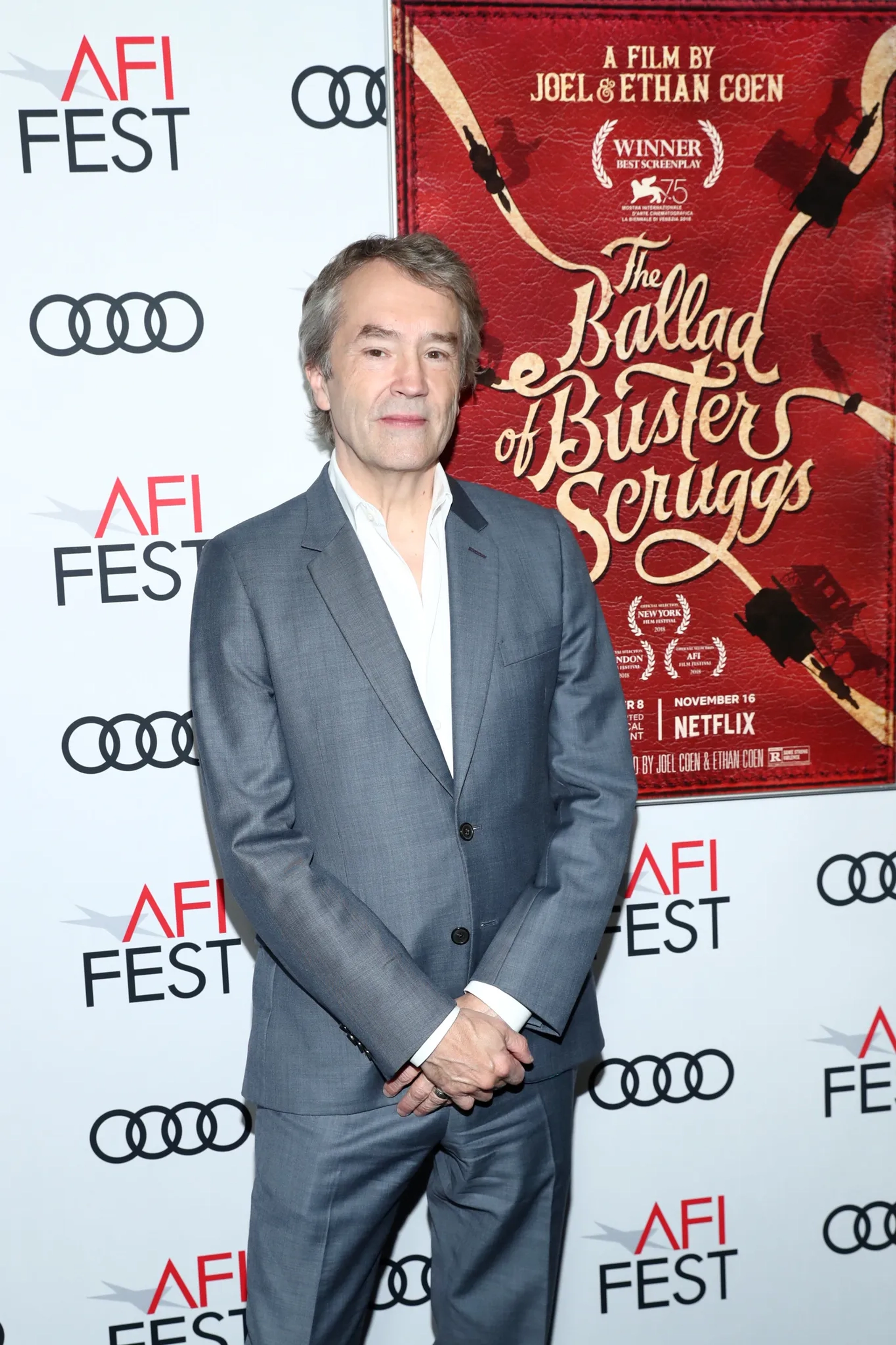 Carter Burwell at an event for The Ballad of Buster Scruggs (2018)