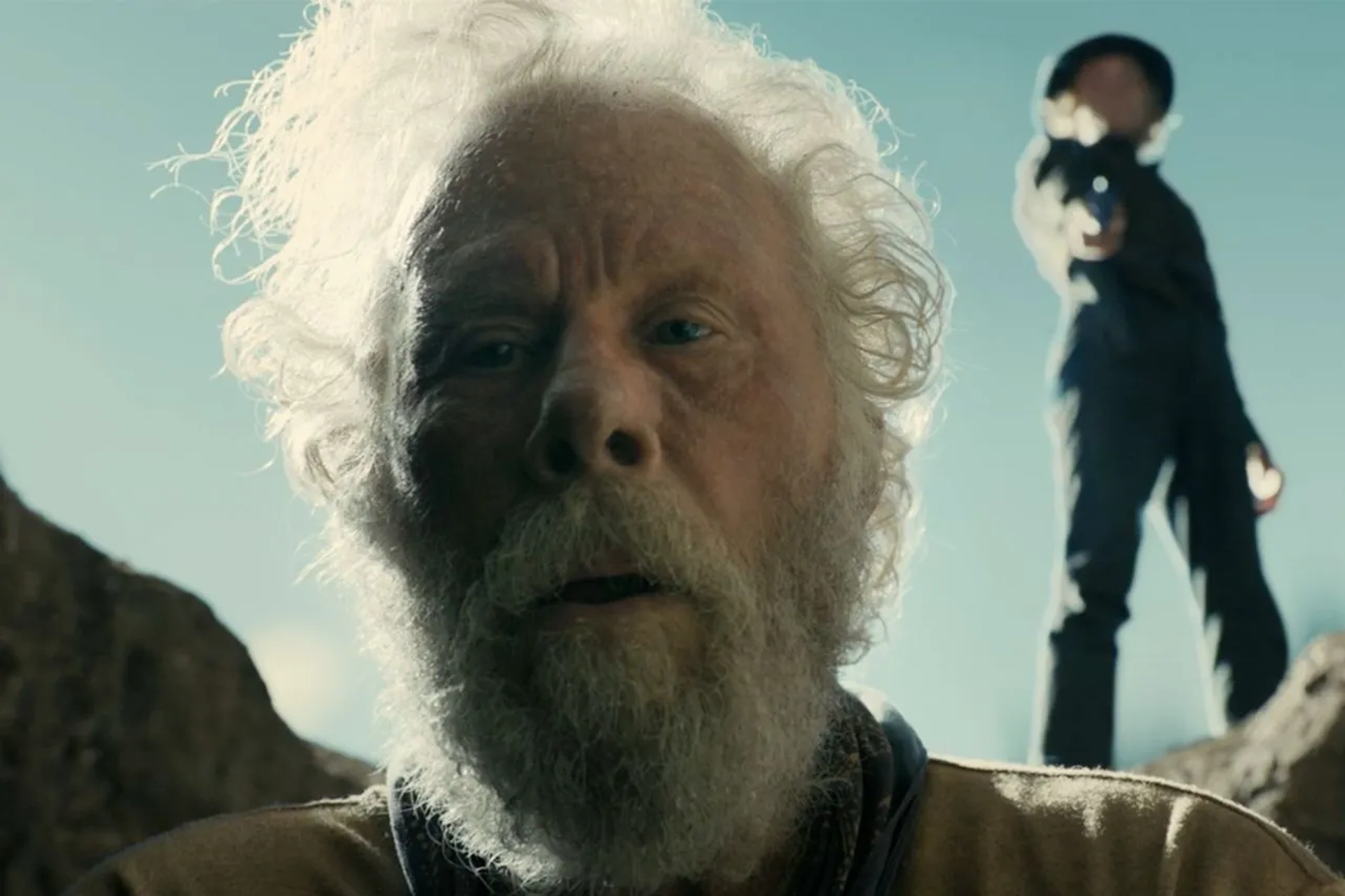 Tom Waits and Sam Dillon in The Ballad of Buster Scruggs (2018)