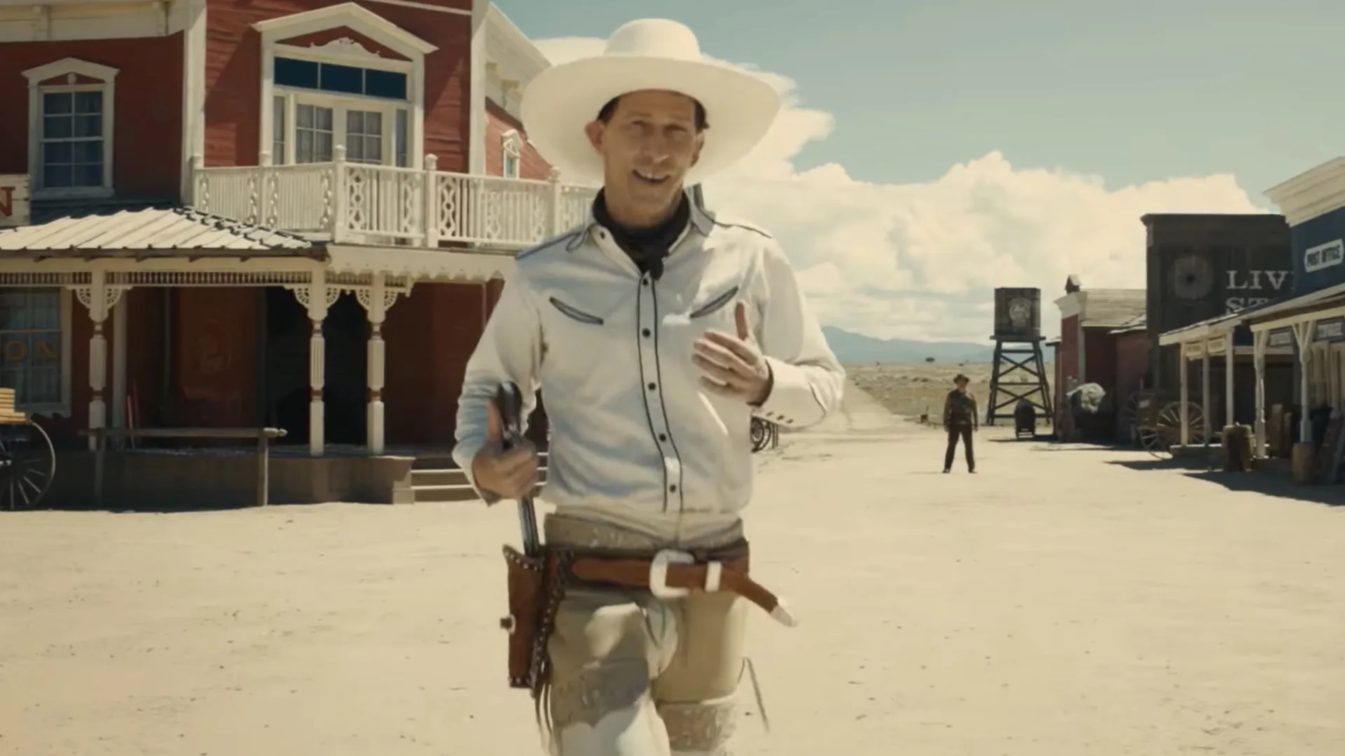 Tim Blake Nelson and Danny McCarthy in The Ballad of Buster Scruggs (2018)