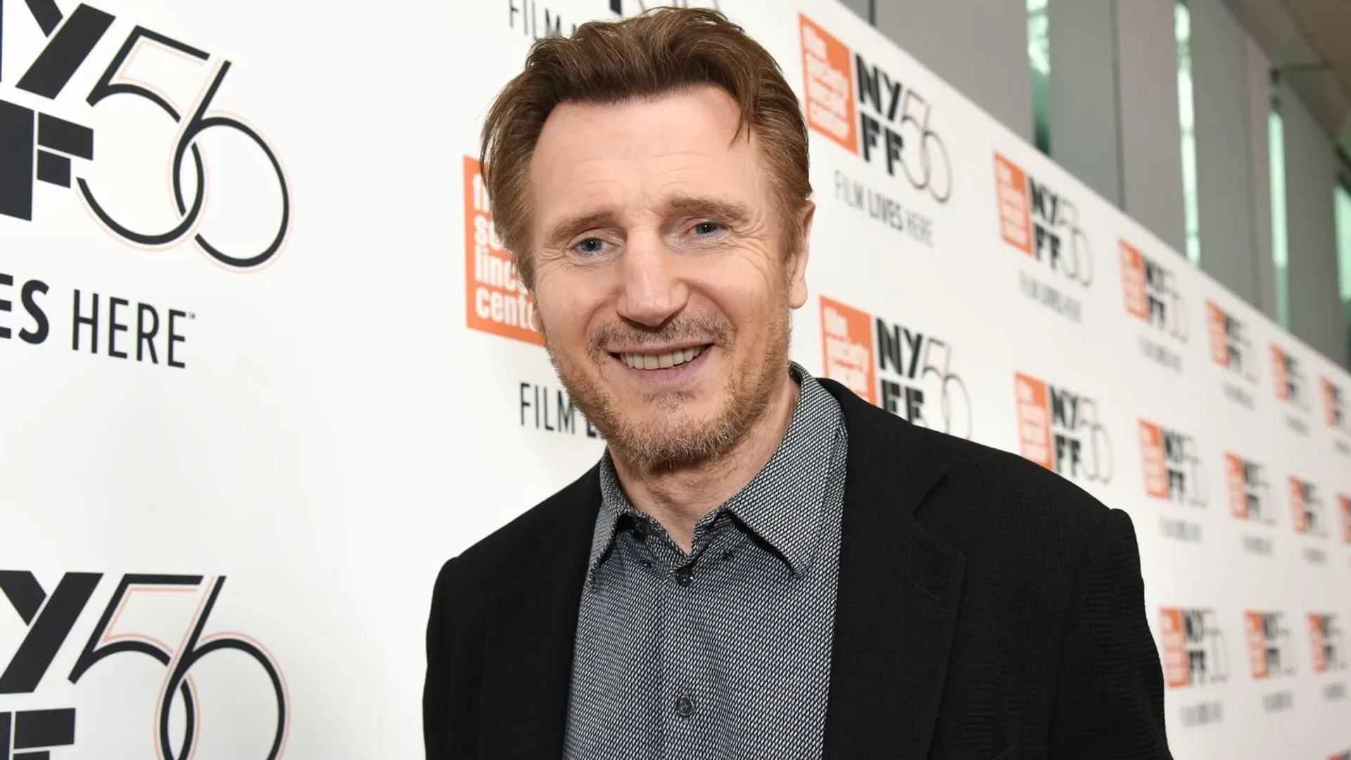 Liam Neeson at an event for The Ballad of Buster Scruggs (2018)