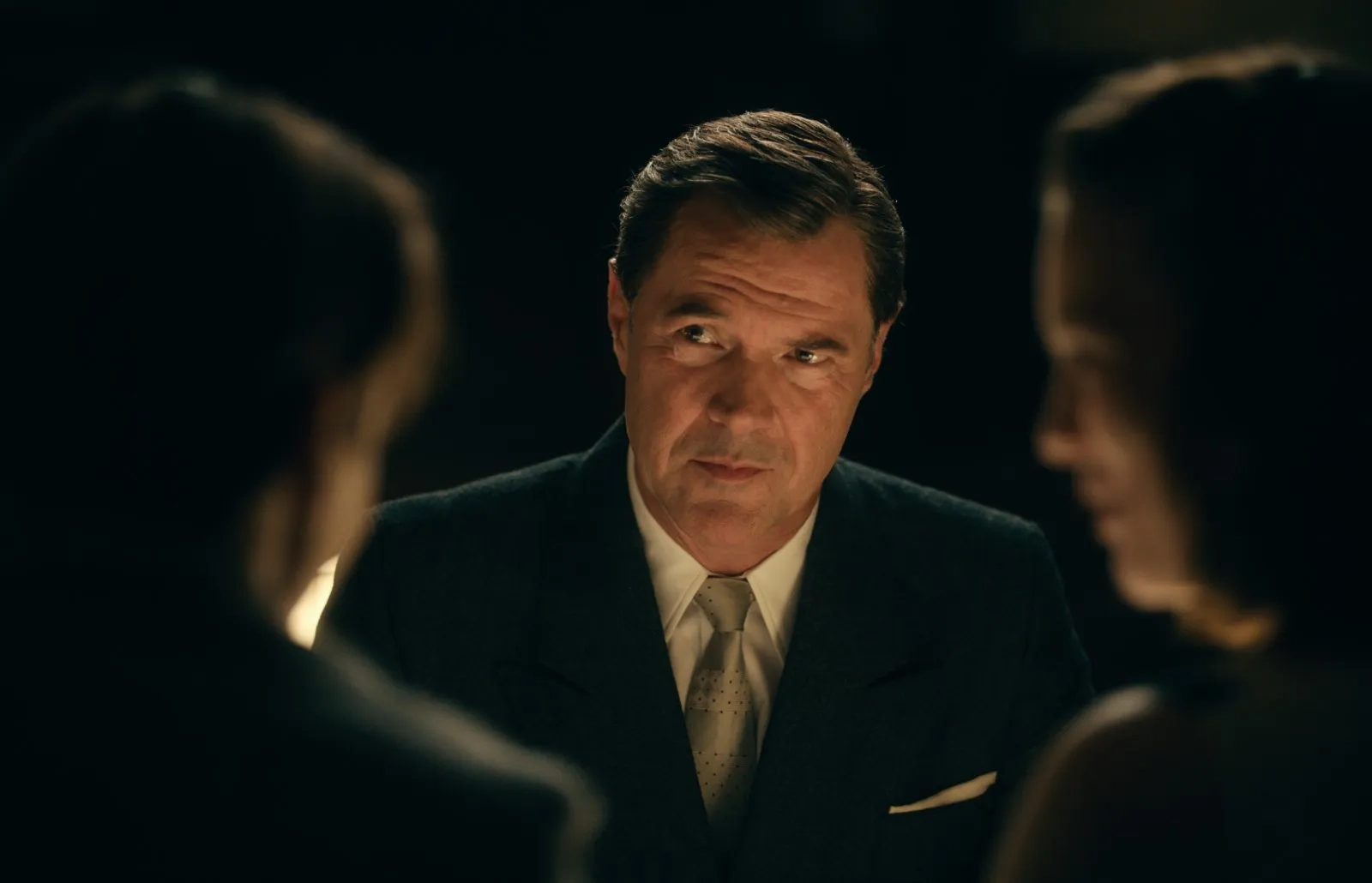 Sebastian Koch, Tom Schilling, and Paula Beer in Never Look Away (2018)