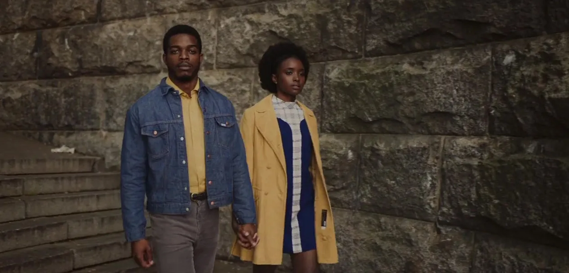 Stephan James and KiKi Layne in If Beale Street Could Talk (2018)