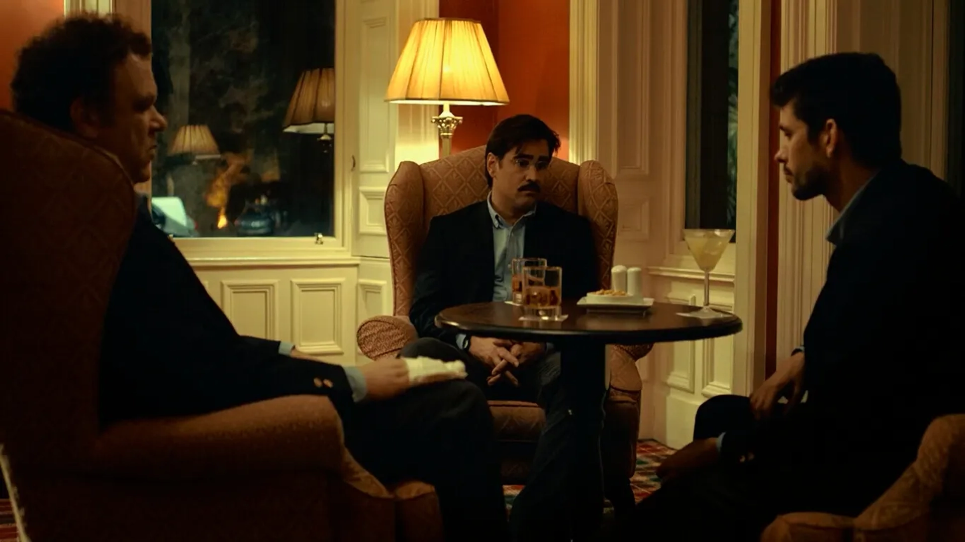 John C. Reilly, Colin Farrell, and Ben Whishaw in The Lobster (2015)