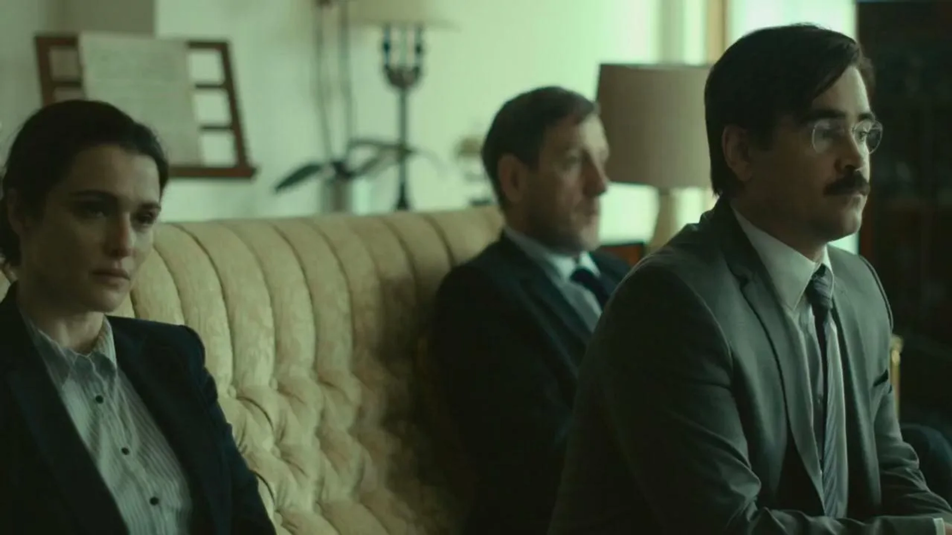 Rachel Weisz, Colin Farrell, and Michael Smiley in The Lobster (2015)