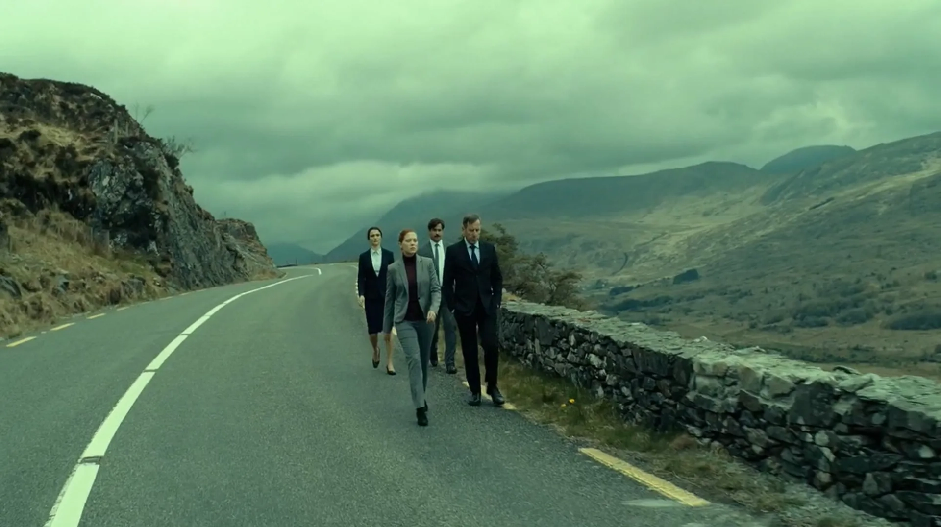 Rachel Weisz, Colin Farrell, Michael Smiley, and Léa Seydoux in The Lobster (2015)