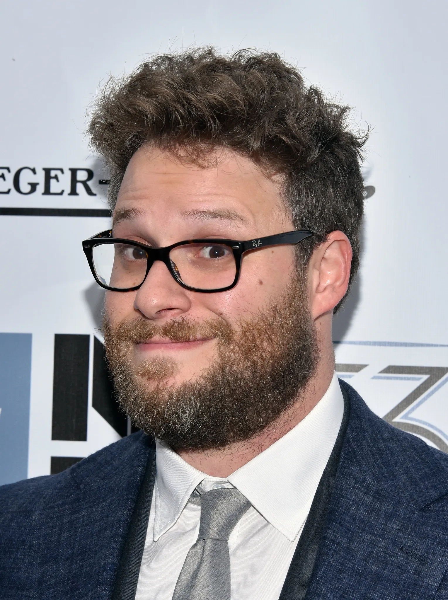 Seth Rogen at an event for Steve Jobs (2015)