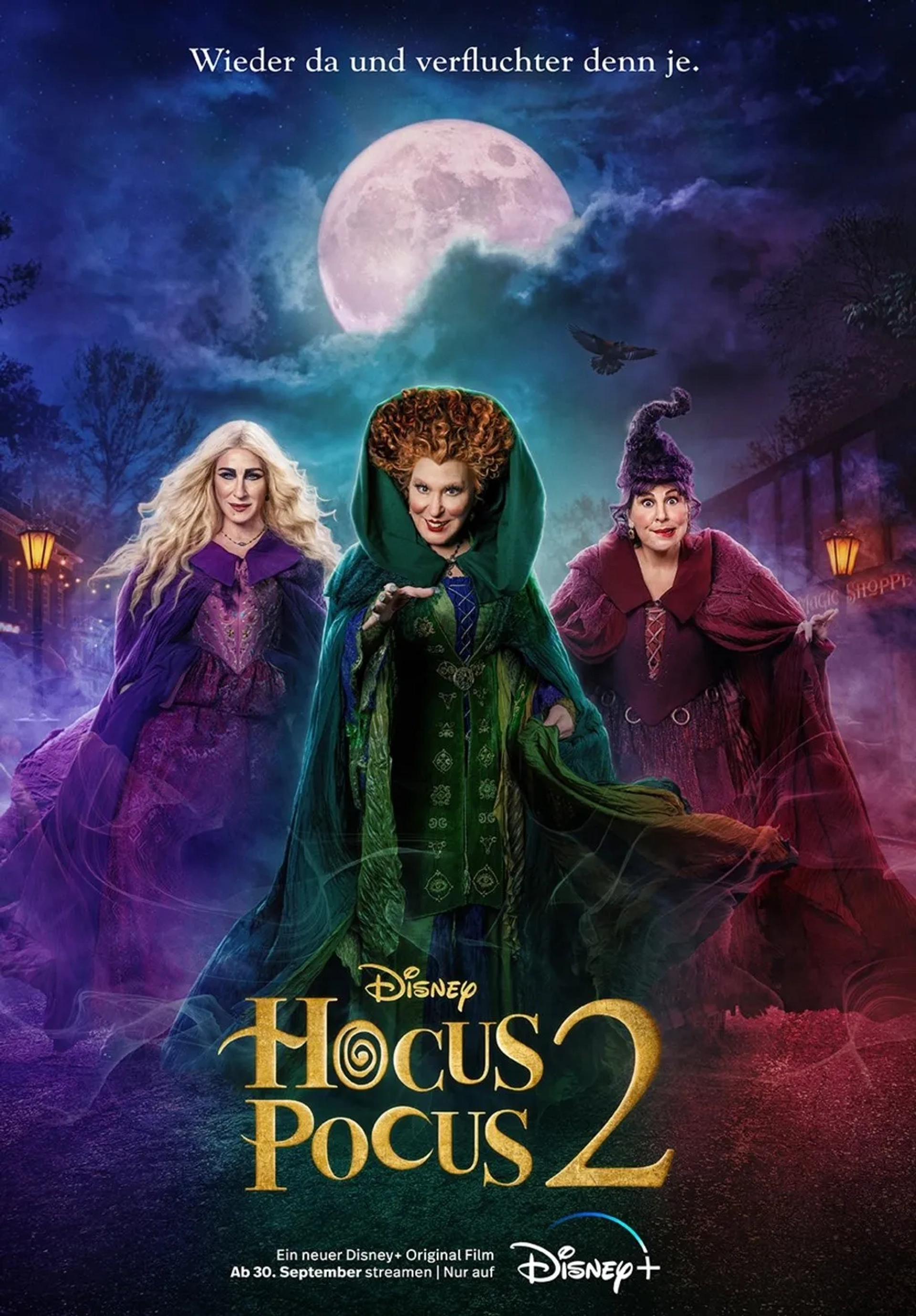 Bette Midler, Sarah Jessica Parker, and Kathy Najimy in Hocus Pocus 2 (2022)