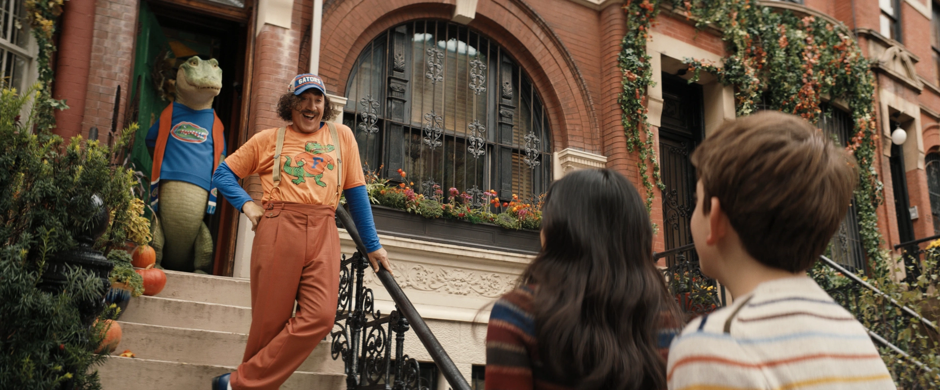 Javier Bardem, Constance Wu, and Winslow Fegley in Lyle, Lyle, Crocodile (2022)